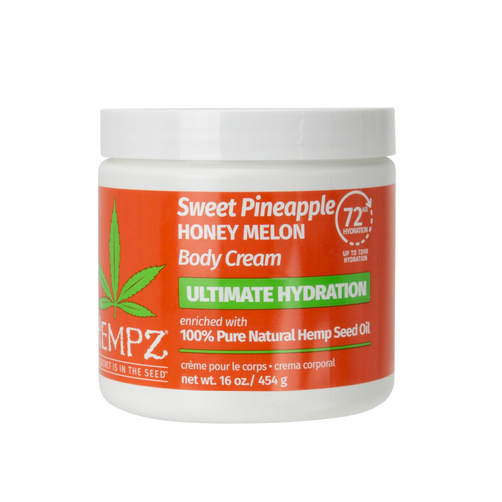 Hempz Lux Body Cream – Sweet Pineapple & Honey Melon Herbal, Ultra Hydrating, 16 oz