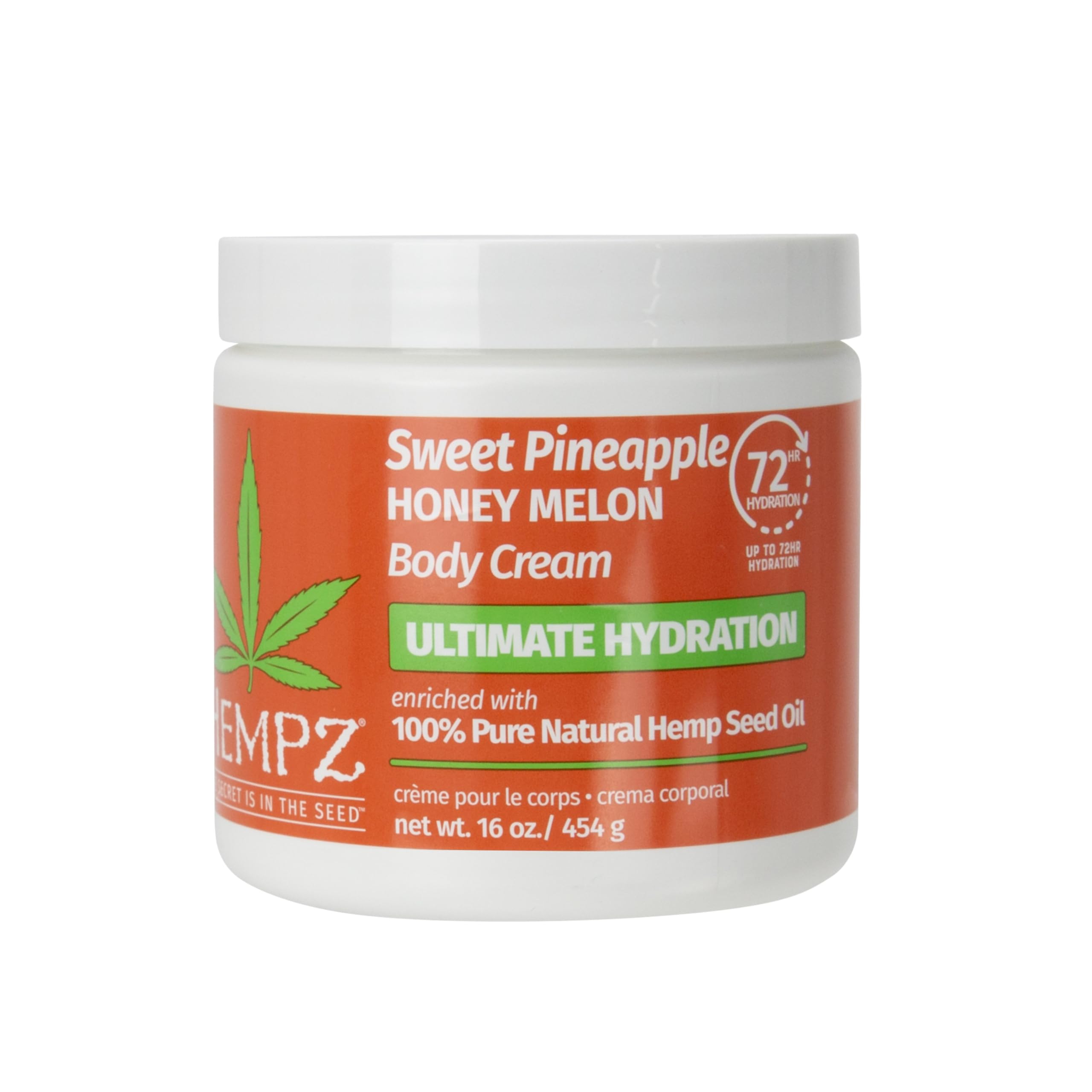 Hempz Lux Body Cream – Sweet Pineapple & Honey Melon Herbal, Ultra Hydrating, 16 oz