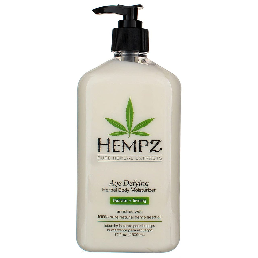 Hempz Age Defying Body Moisturizer – 17oz Pump (Pack of 2) | Deep Hydration with Hemp Seed Oil