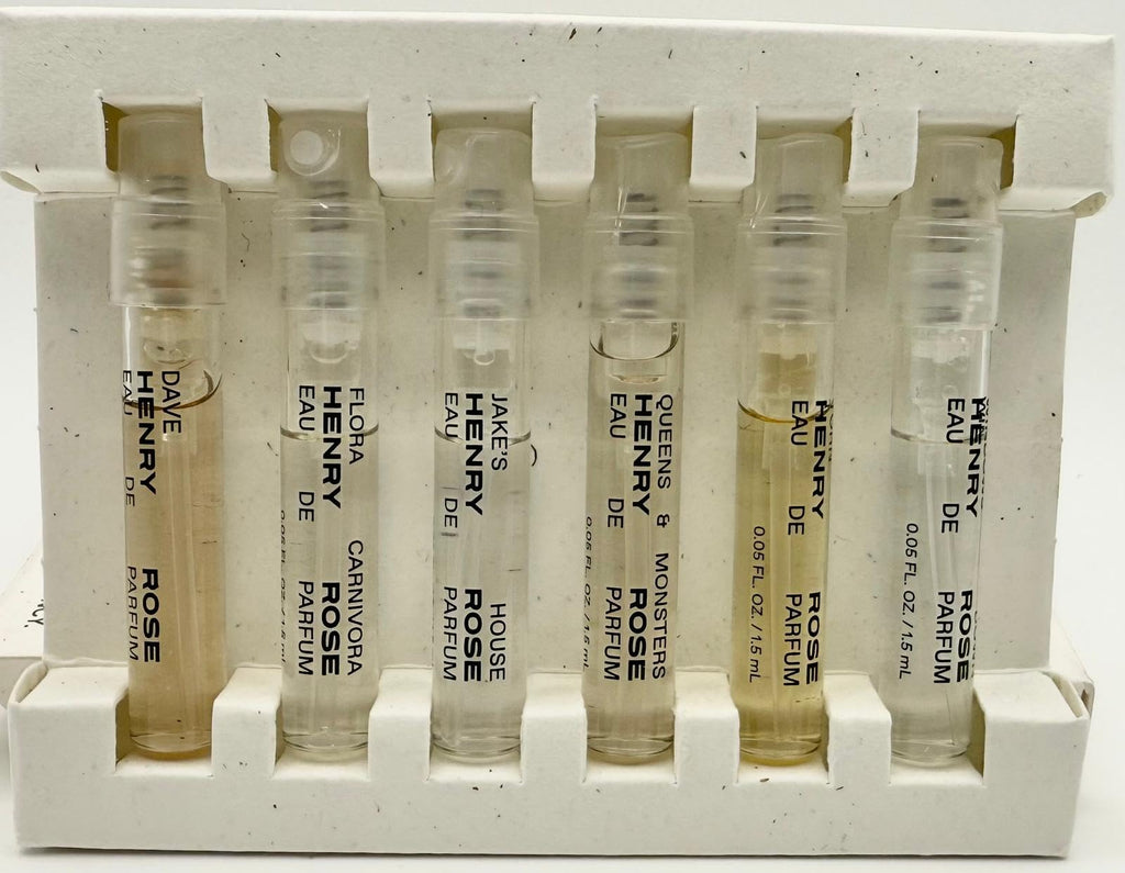 Henry Rose Eau de Parfum Discovery Set – 6 x 0.05 fl oz / 1.5 ml Travel Vial Fragrances