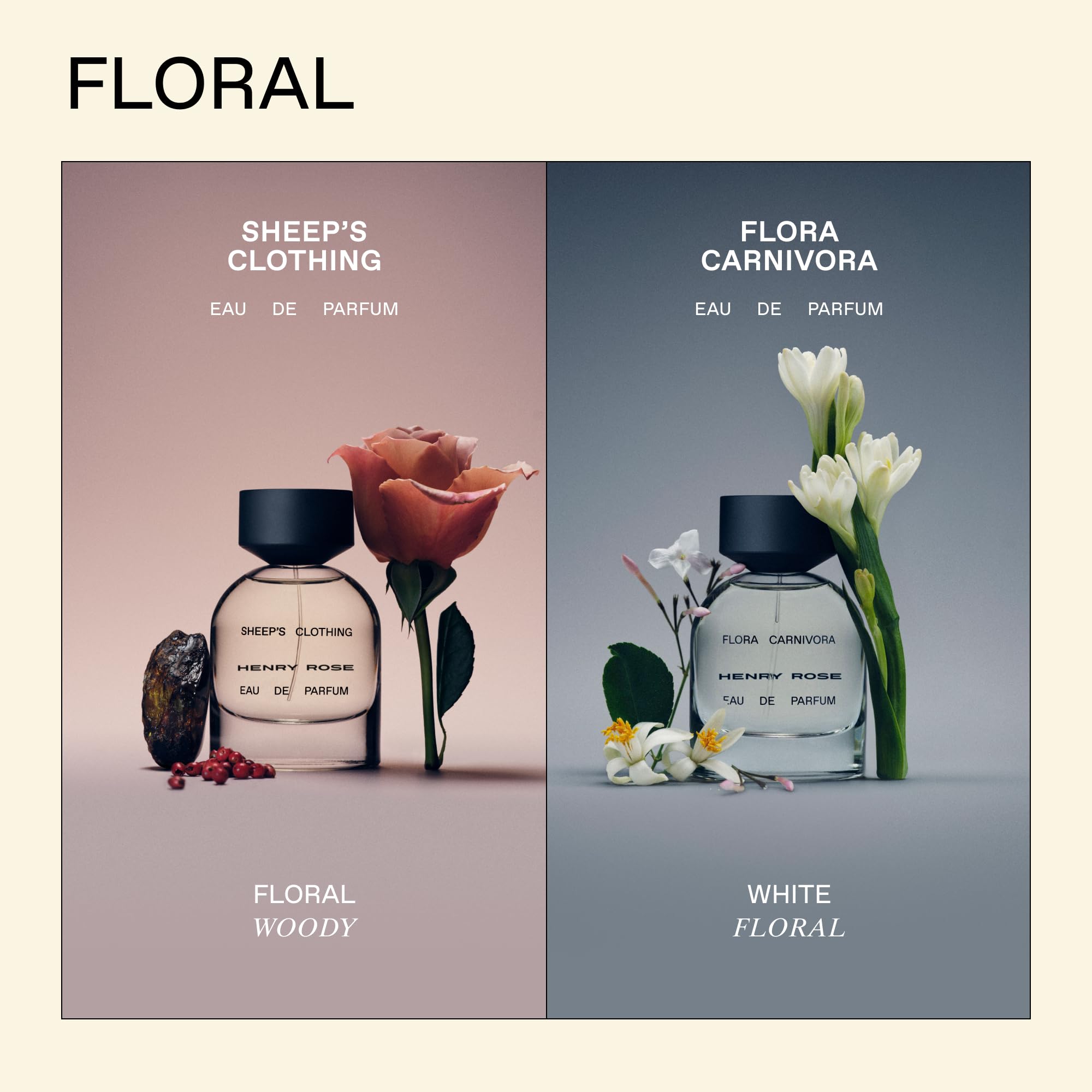 Henry Rose Flora Carnivora Travel Perfume – Mini Unisex Fragrance (0.27 fl oz)