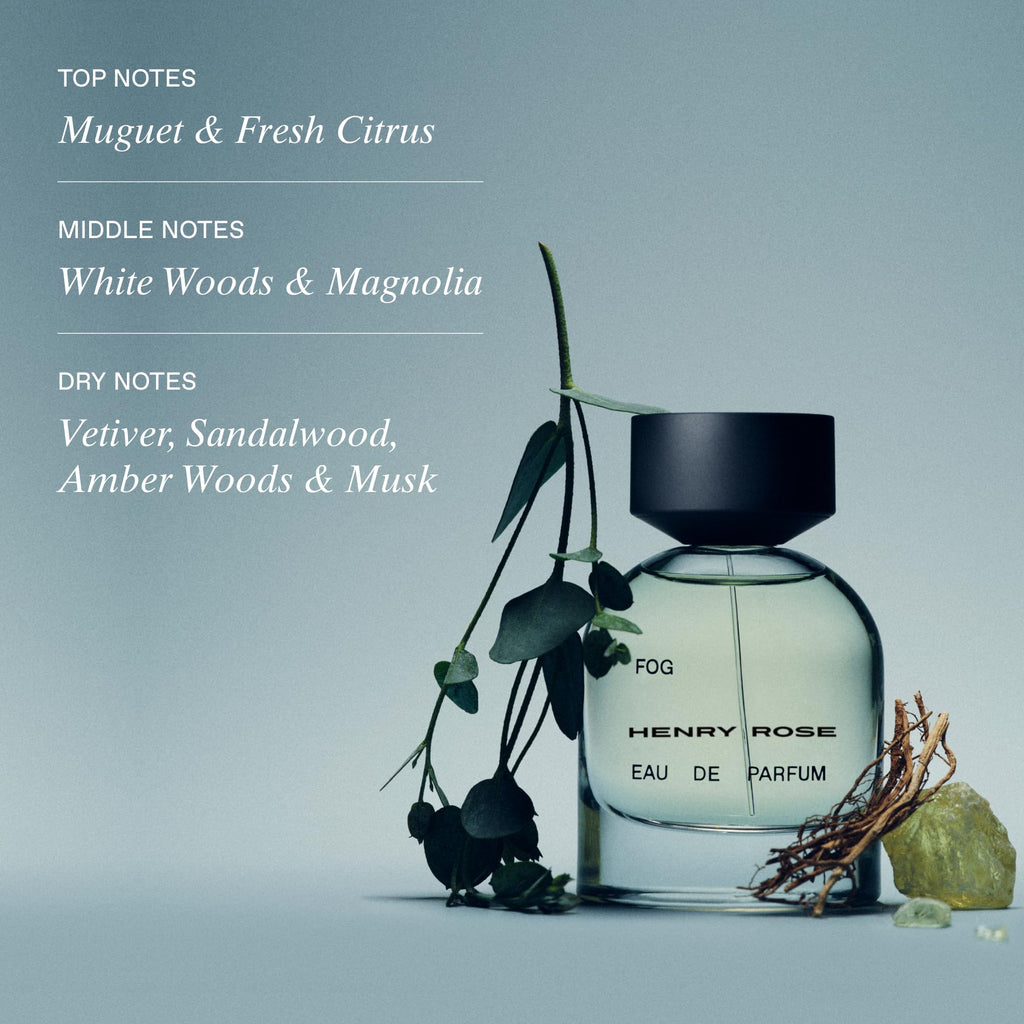 Fog by Henry Rose - Unisex Vetiver Citrus Perfume 1.7 fl oz | EWG Verified, Cruelty-Free, Sustainable Packaging
