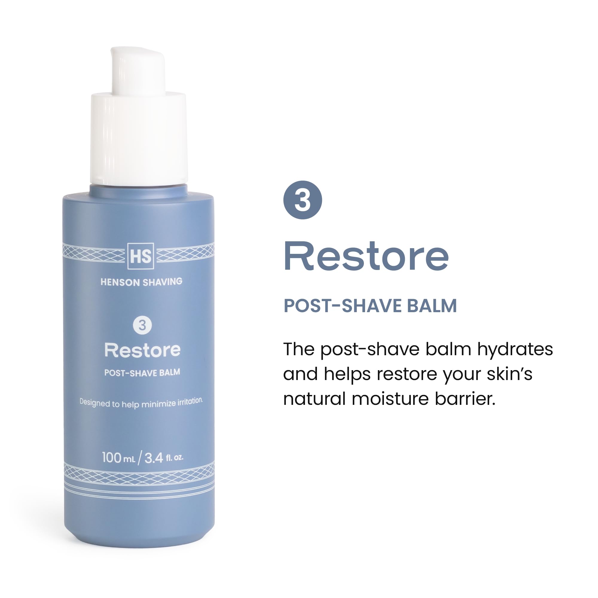 Henson Shaving Skin Care Combo: 3-Step Shaving Kit for Men (3.4 oz Each)