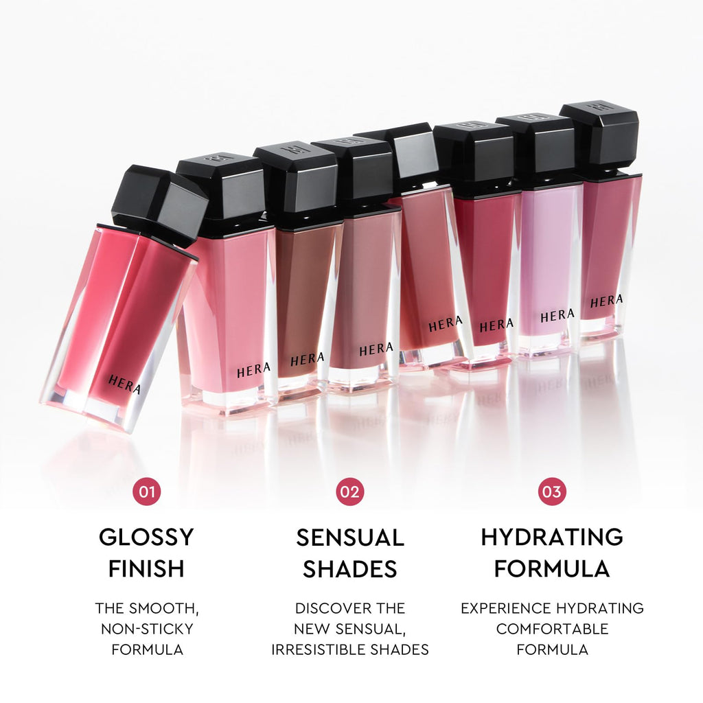HERA Sensual Nude Lip Gloss #380 CHERISH – Volumizing Sheer Gloss, Non-Sticky & Hydrating