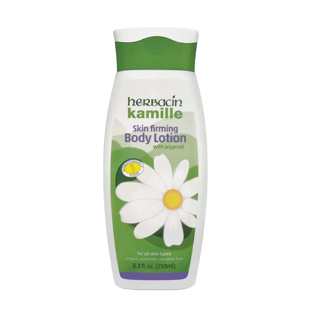 Herbacin Kamille Skin Firming Body Lotion with Argan Oil – 8.3 oz