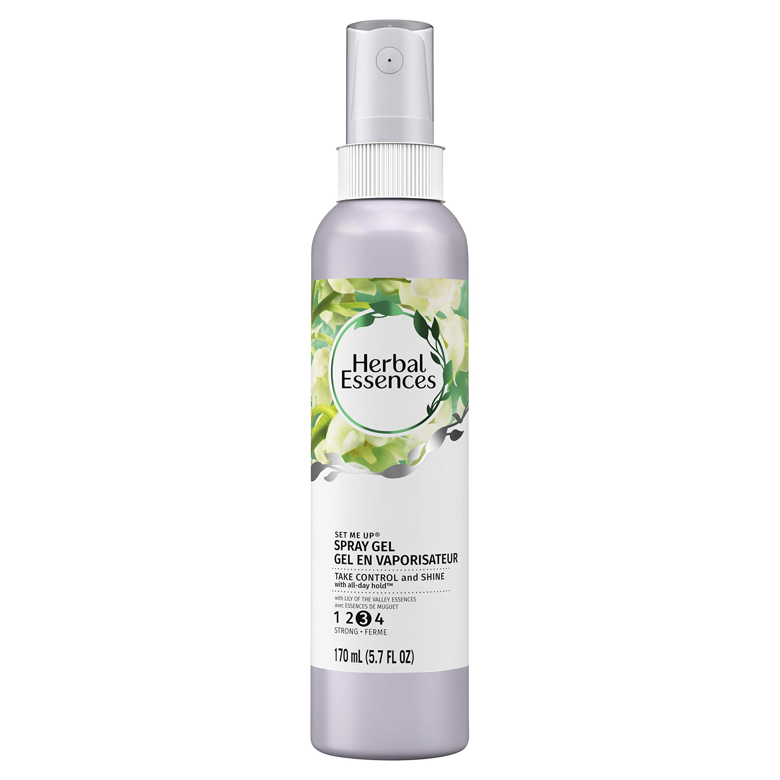 Herbal Essences Set Me Up Spray Gel – Extra Hold, Lily Bliss Scent, 5.7 oz