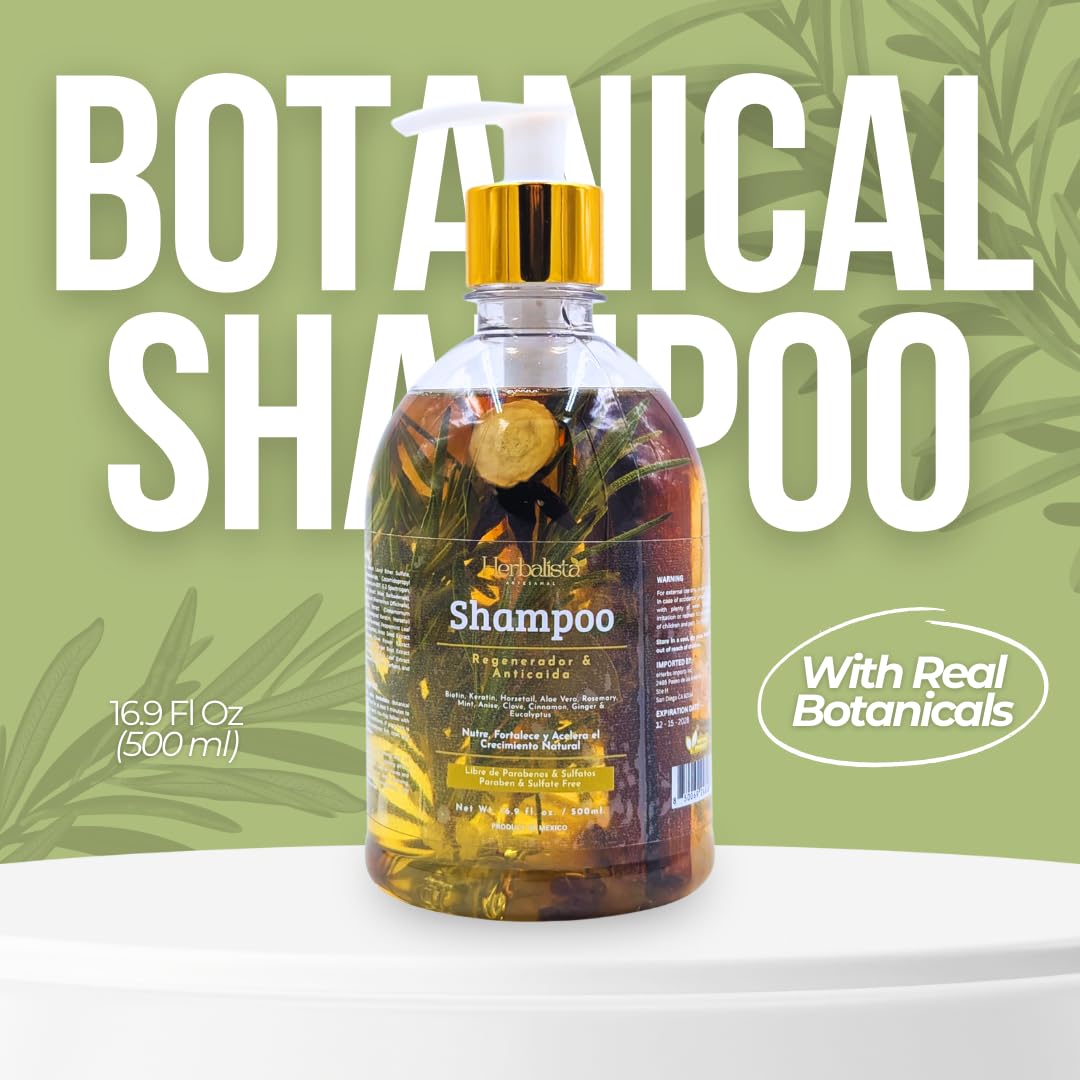 HERBALISTA Viral Herbal Shampoo 1000ml – Real Botanicals for Strength, Nourishment & Natural Shine