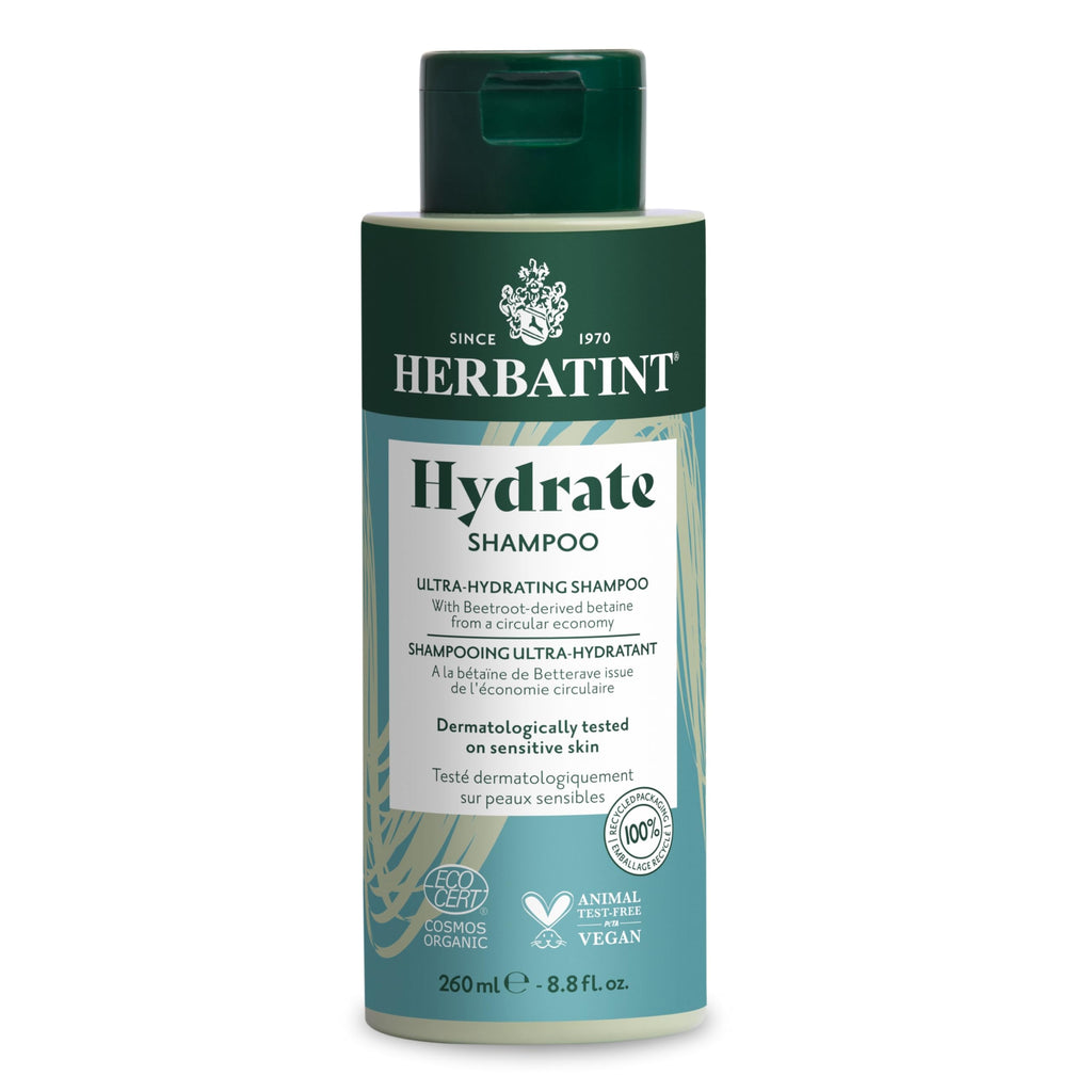 Herbatint Hydrate Shampoo – Deep Moisture, Shine & Protection (Paraben-Free) – 8.8 fl oz