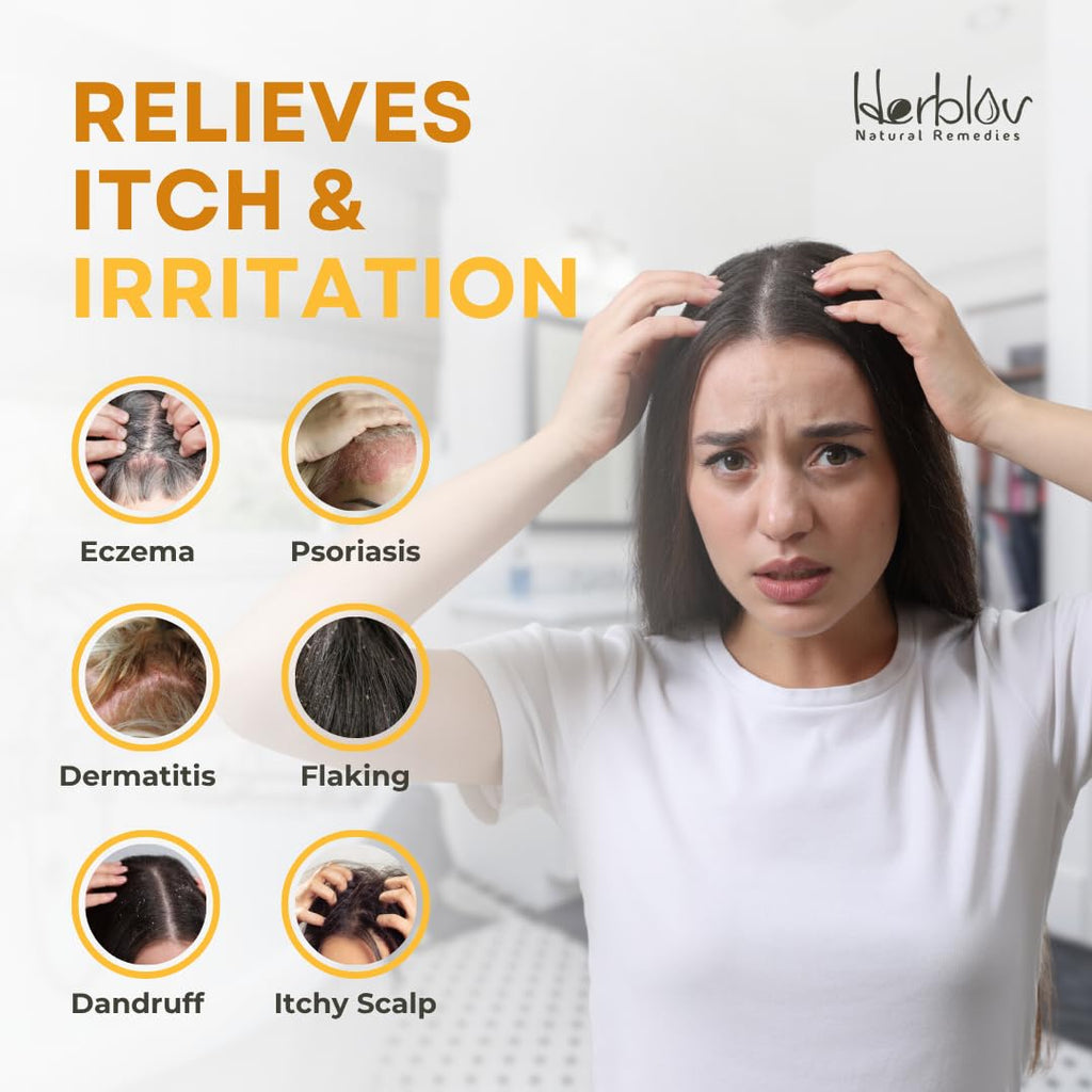 Herblov Eczema Shampoo – All-Natural Dermatitis & Psoriasis Relief | Made in USA