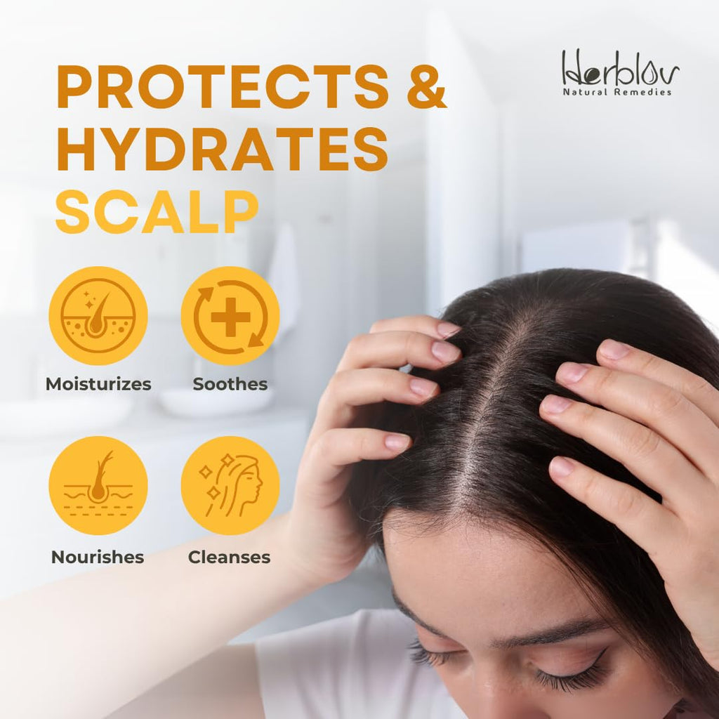 Herblov Eczema Shampoo – All-Natural Dermatitis & Psoriasis Relief | Made in USA