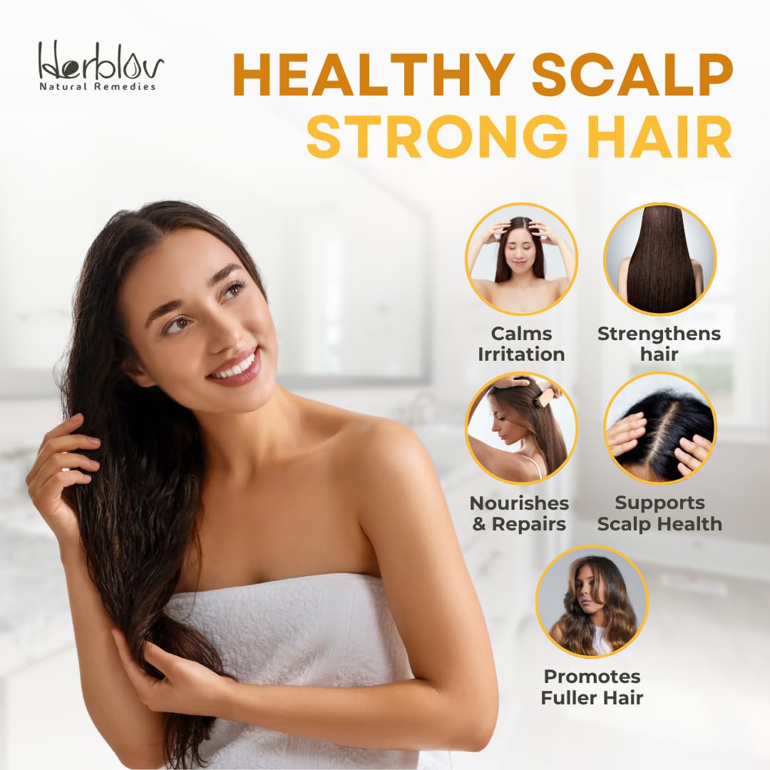 Herblov Eczema Shampoo – All-Natural Dermatitis & Psoriasis Relief | Made in USA