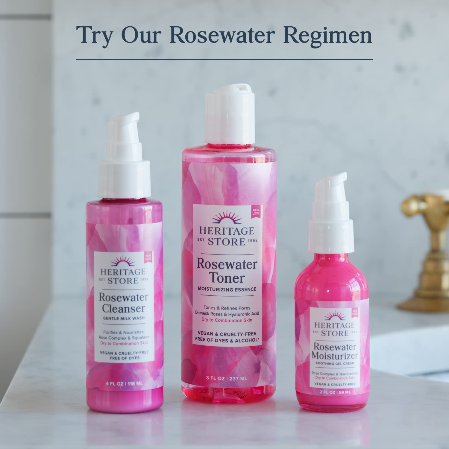 HERITAGE STORE Rose Oil Nourishing Treatment – Hydrating Rose Face Oil for Dry to Combination Skin | Vegan, 1oz, 60-Day Guarantee