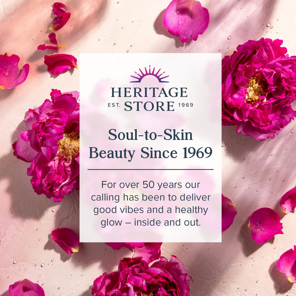 HERITAGE STORE Rose Oil Nourishing Treatment – Hydrating Rose Face Oil for Dry to Combination Skin | Vegan, 1oz, 60-Day Guarantee
