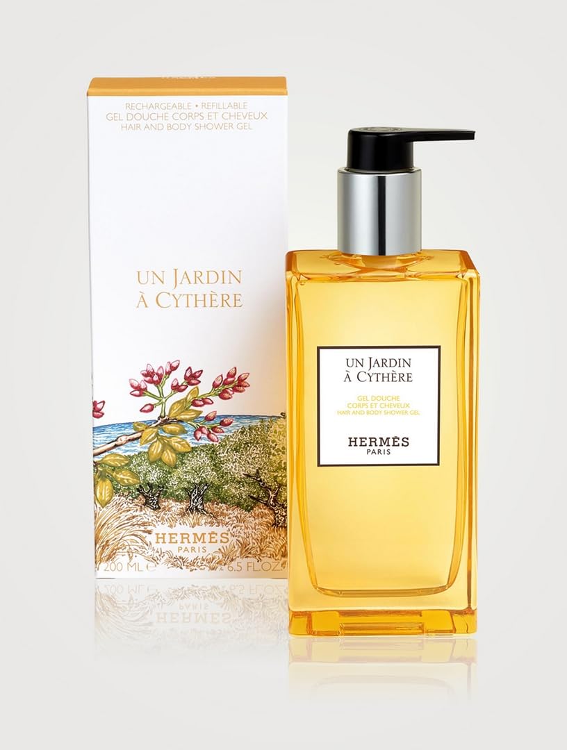 Hermès Un Jardin à Cythère Refillable Hair and Body Shower Gel, 6.5 oz (Unisex)
