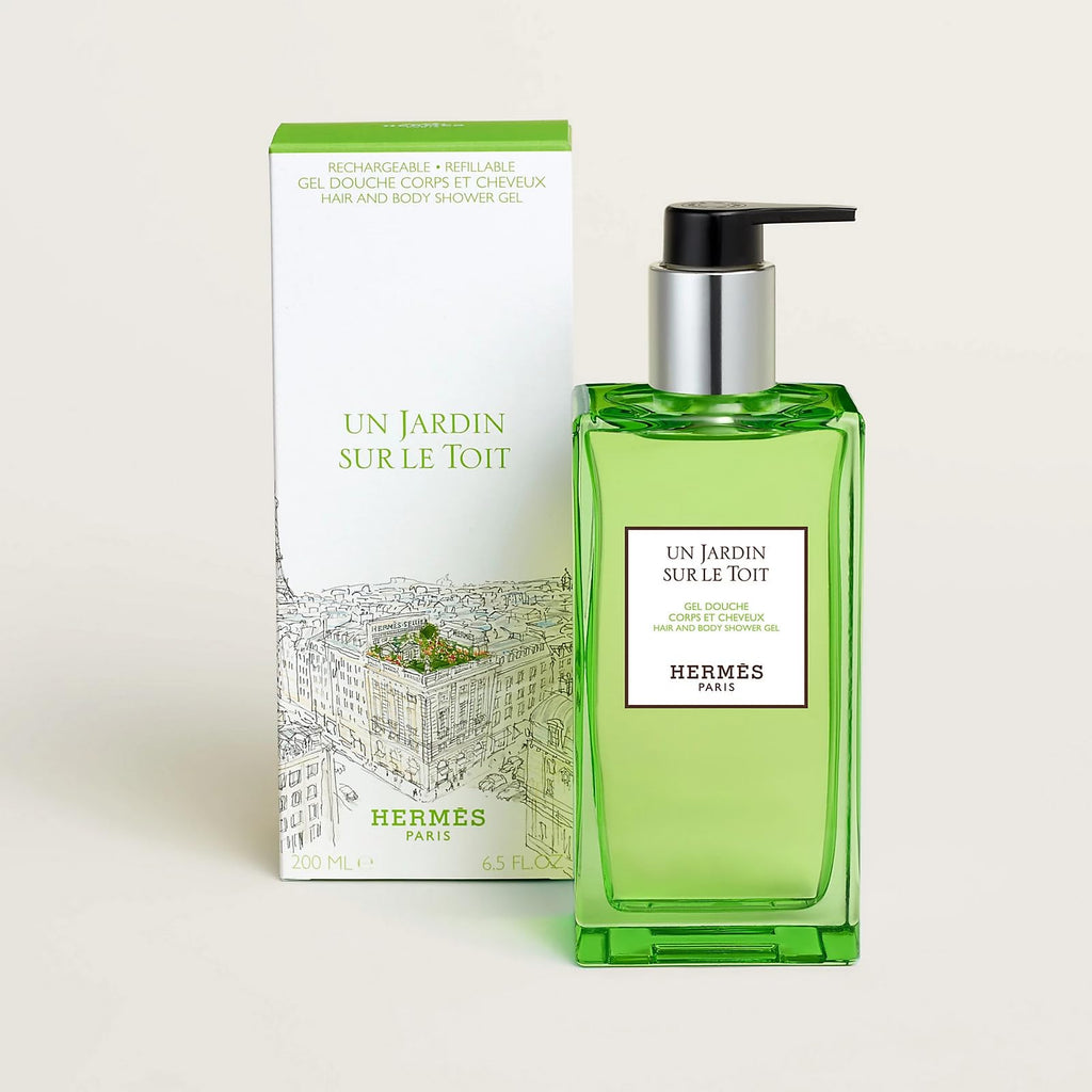 Hermès Un Jardin Sur Le Toit Hair & Body Shower Gel – 6.5 oz Refillable