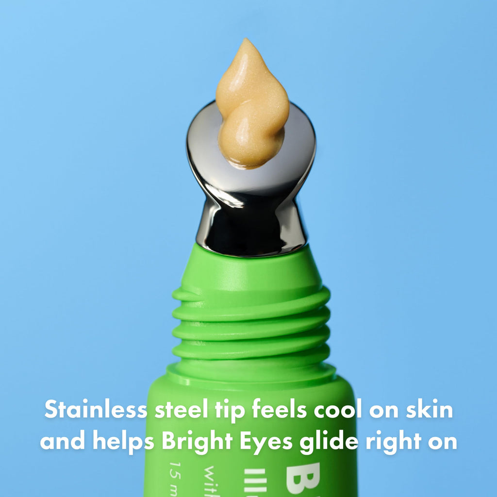 HERO COSMETICS Bright Eyes Illuminating Eye Cream – Cooling Stainless Steel Tip for Bright Under-Eyes