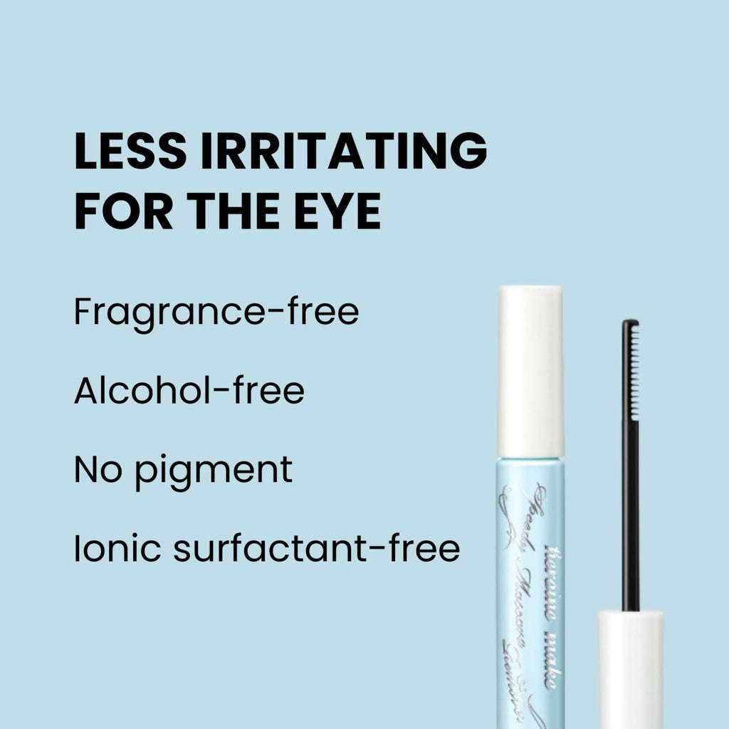 Heroine Make by KISSME Waterproof Mascara Black — Long & Curl Defining Fiber + Oil-Free Remover (2 Set)