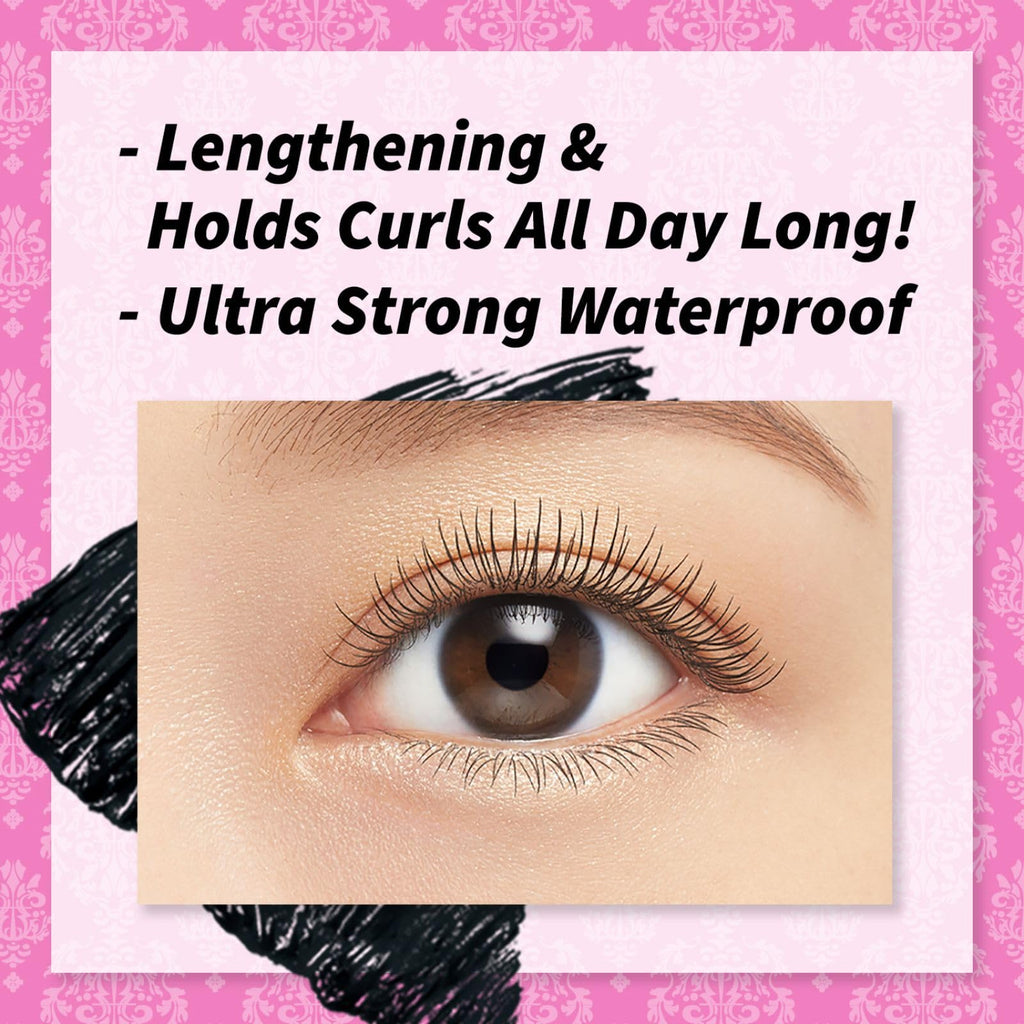 Heroine Make Smudge-Proof Mascara by KISSME — Waterproof Tubing Mascara, Black, 3-Pack, Made in Japan