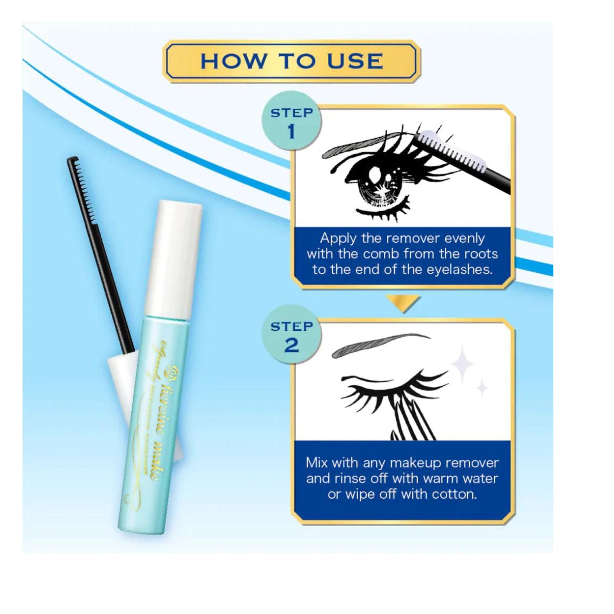 HEROINE MAKE by KISSME Mascara Remover for Waterproof Mascara | Fast-Acting, Gentle Lash-Friendly Eye Makeup Remover from Japan