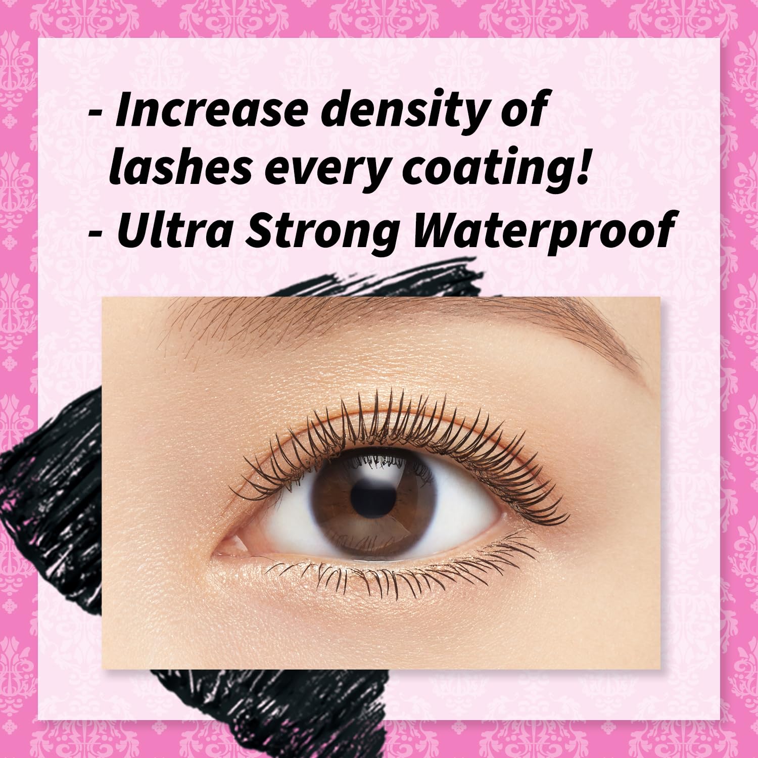 Heroine Make by KISSME Volumizing Waterproof Mascara — Curvy Brush, 24h Curl Hold, Oil-Free Remover (2 Set)
