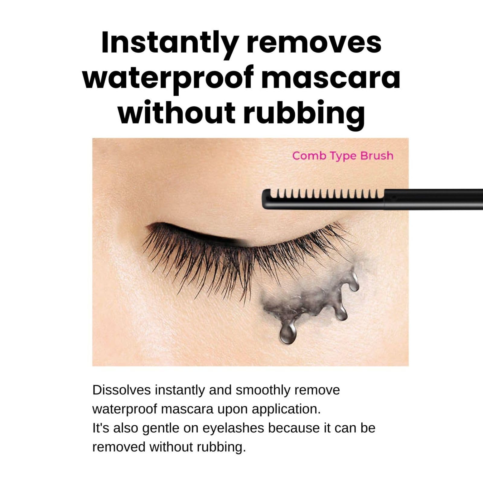 Heroine Make by KISSME Waterproof Mascara Black — Long & Curl Defining Fiber + Oil-Free Remover (2 Set)