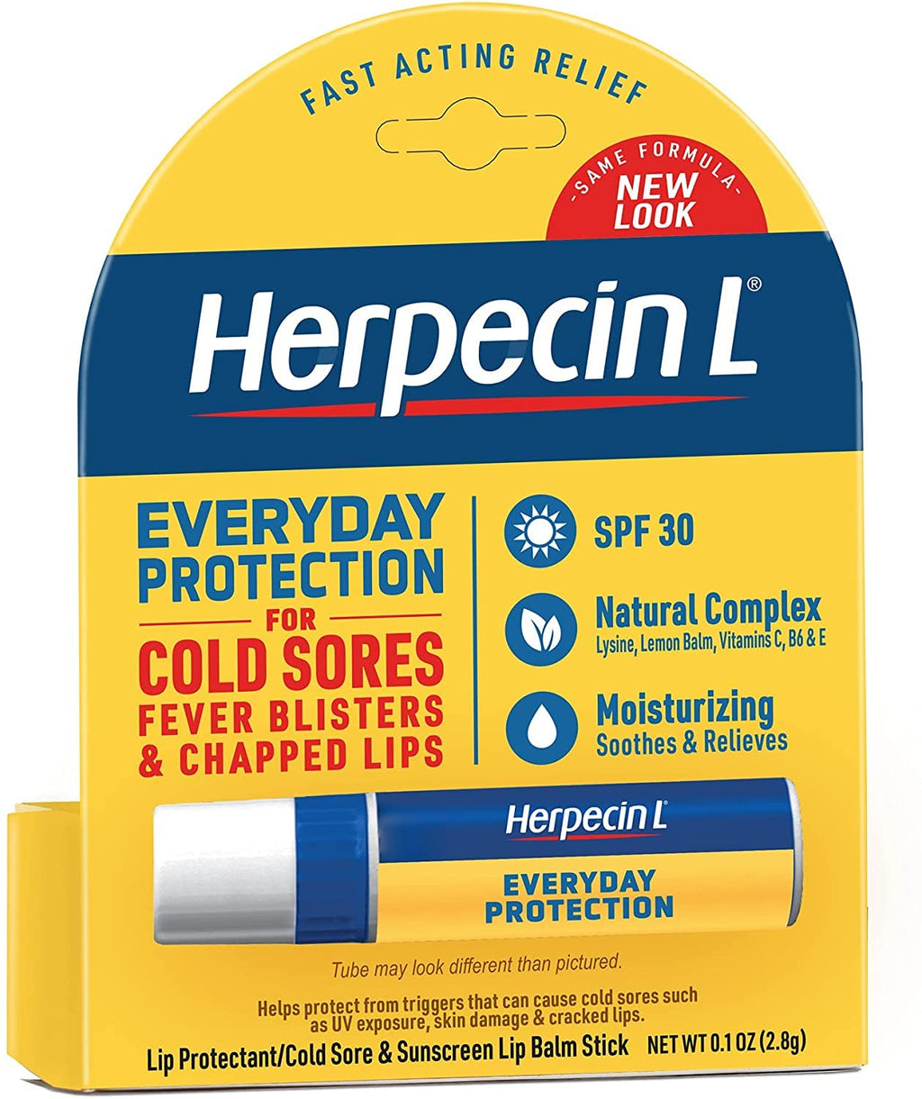 Herpecin-L Lip Balm SPF 30 (0.1 oz) – 2-Pack | Hydration & Sun Protection