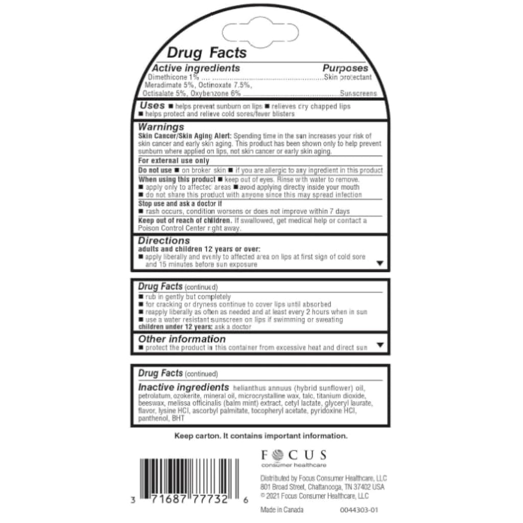 Herpecin-L Lip Protectant SPF 30 – 0.10 oz Pack of 4