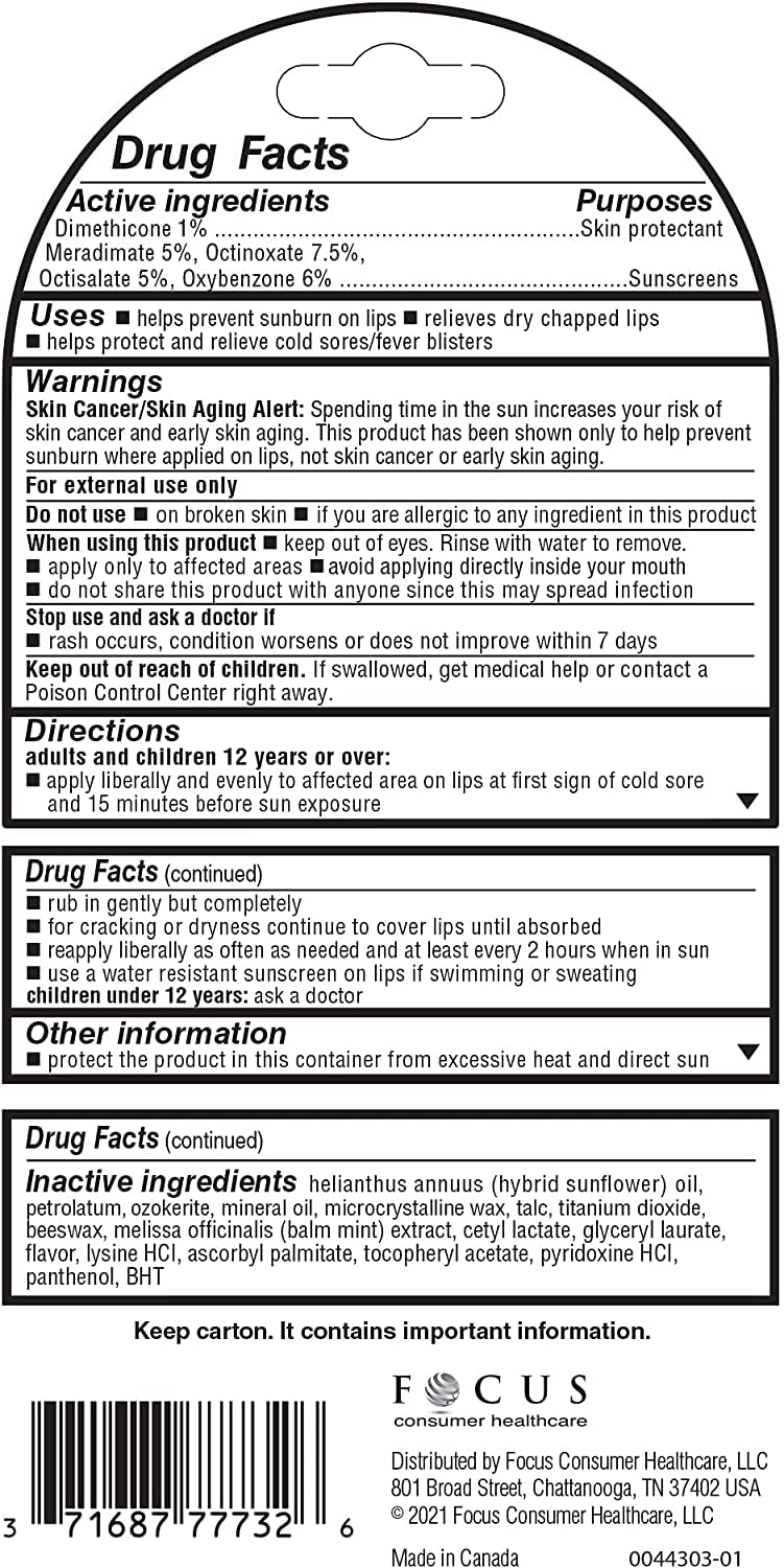 Herpecin-L Lip Balm Stick SPF 30 – Pack of 6 | Gentle, Protective Lip Care