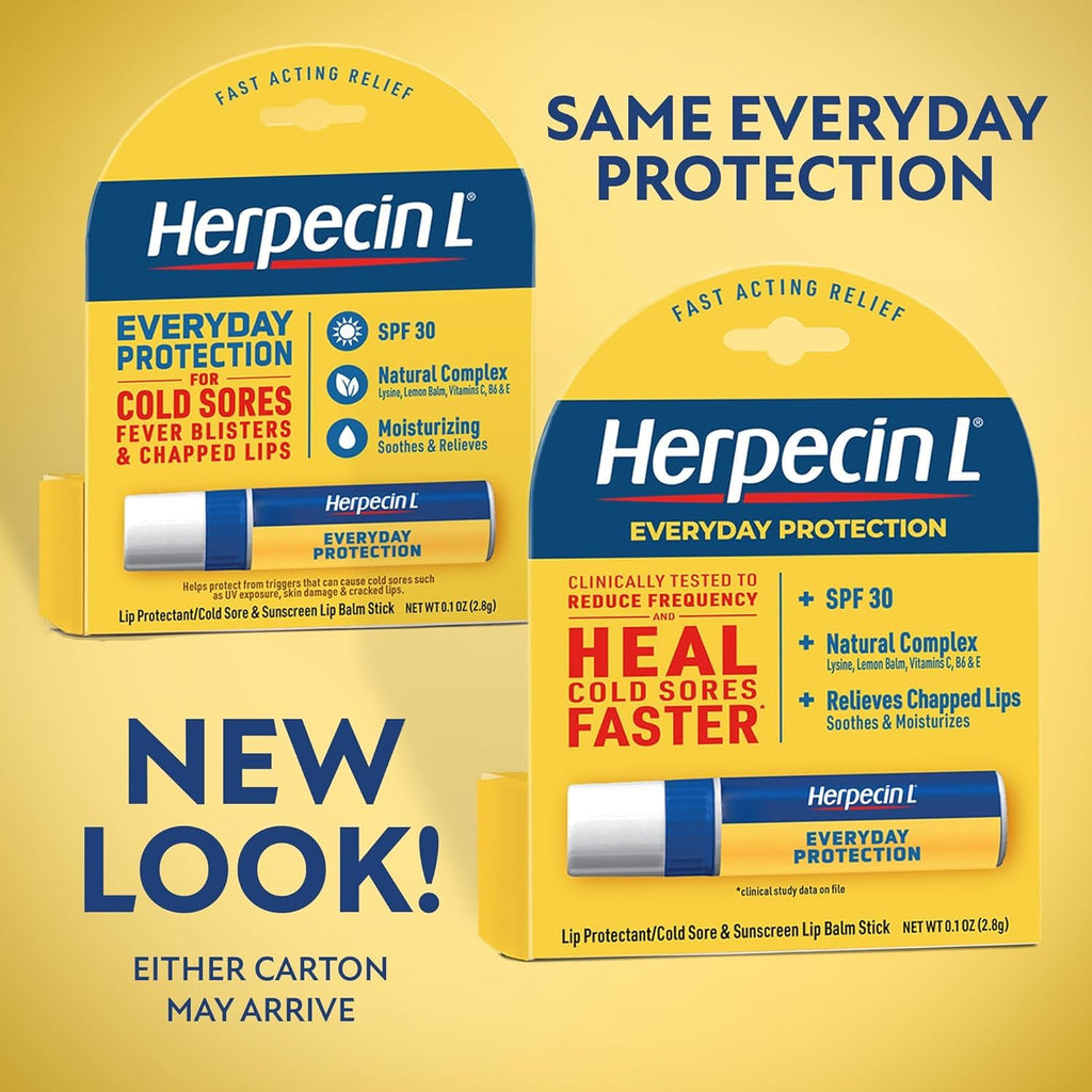 Herpecin-L Lip Protectant SPF 30 – 0.10 oz Pack of 4