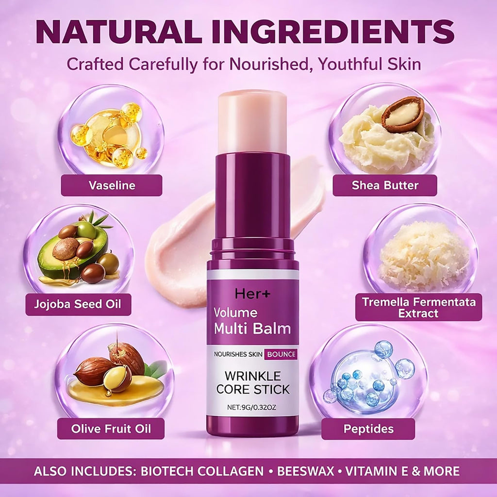 Her+ Calcium Multi Balm Stick – Firming, Hydrating Korean Collagen Skincare