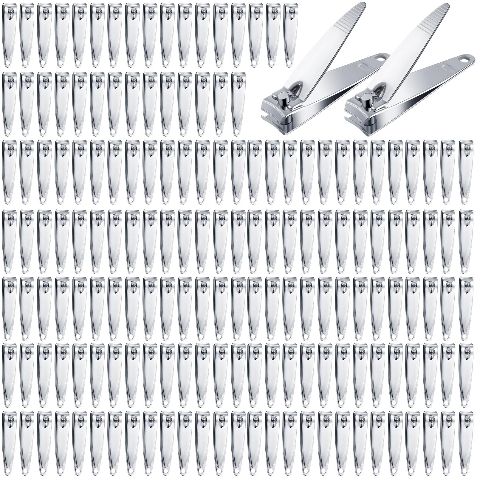 HESTYA 450 Pcs Nail Clippers Bulk Stainless Steel – Portable Toenail Clippers for Men & Women, Travel Pedicure