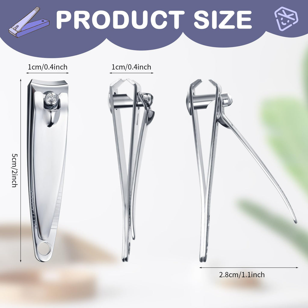 HESTYA 450 Pcs Nail Clippers Bulk Stainless Steel – Portable Toenail Clippers for Men & Women, Travel Pedicure