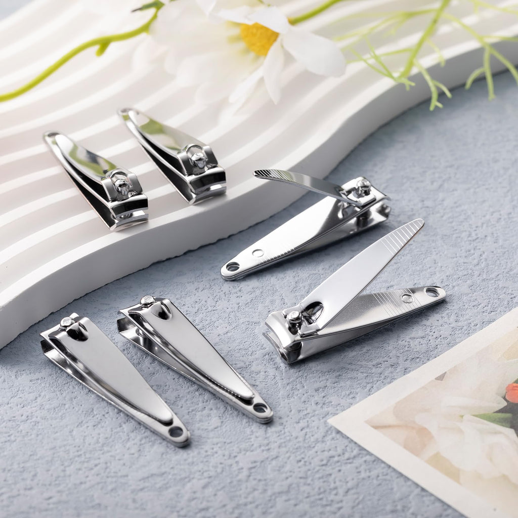HESTYA 450 Pcs Nail Clippers Bulk Stainless Steel – Portable Toenail Clippers for Men & Women, Travel Pedicure
