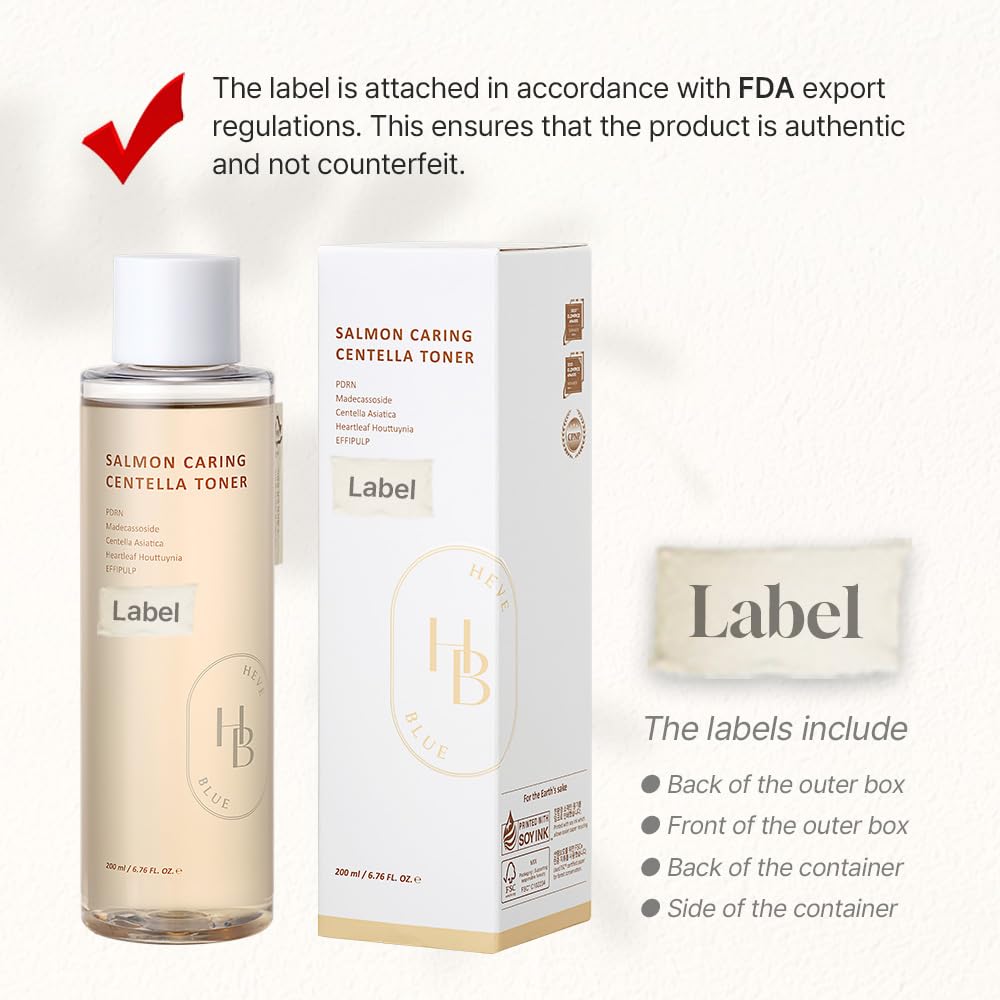 HEVEBLUE Salmon Caring Toner - pH 5.5, Centella, Salmon Roe & PDRN | Korean Skincare