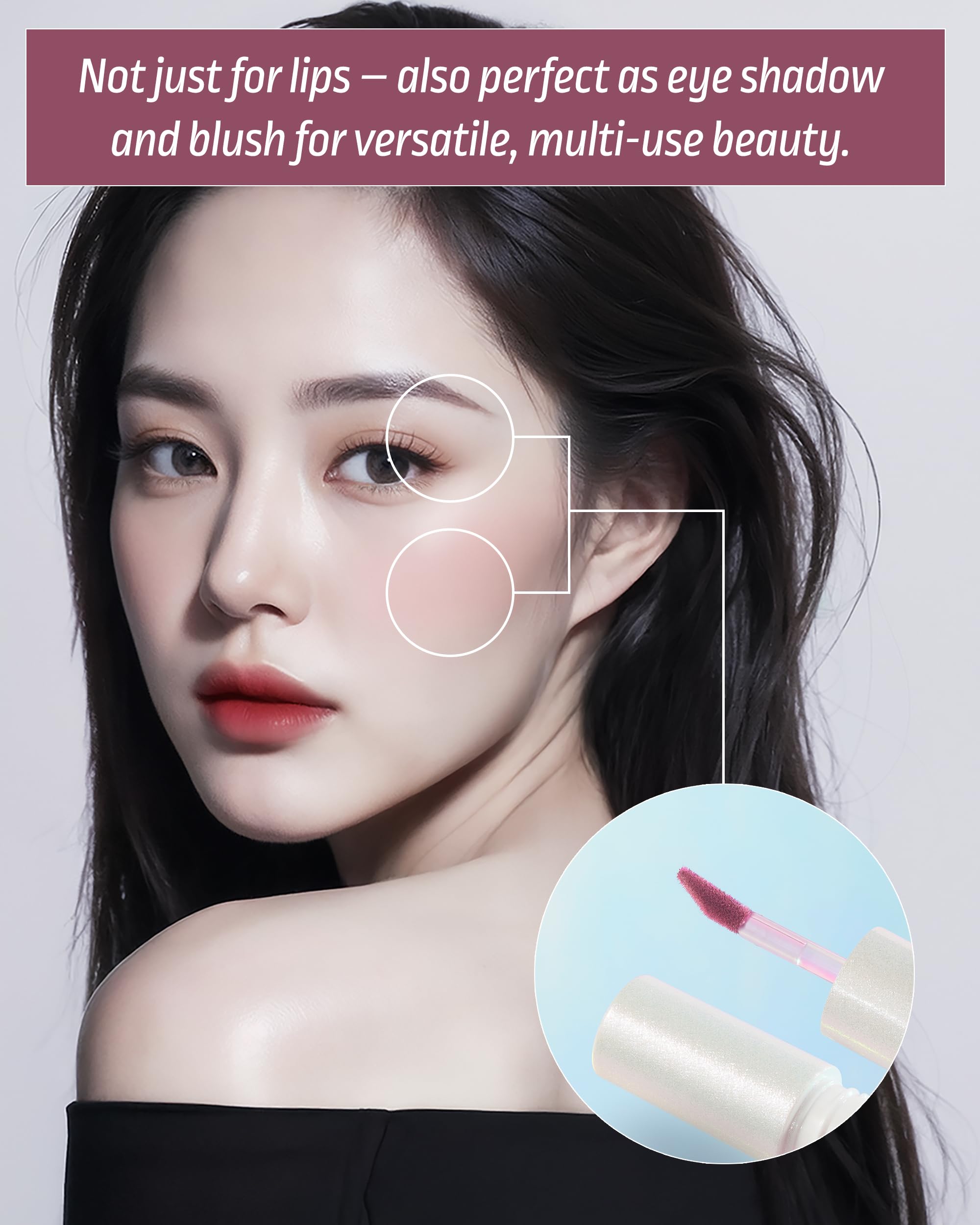 H HEVVY Blurring Effect Lip Tint – Airy Velvet Matte, Burnt Pumpkin, 0.13 oz