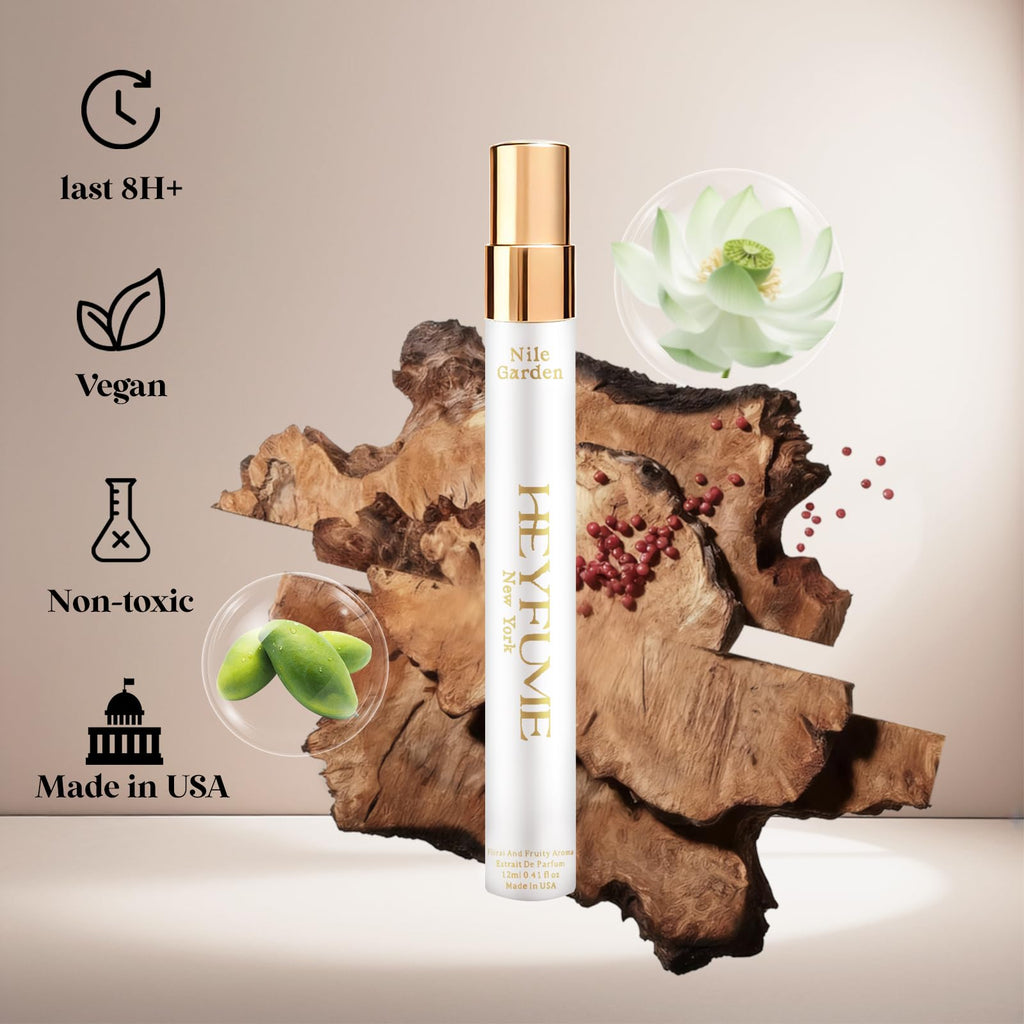 HEYFUME Floral & Fruity Perfume for Women – 0.41oz Travel EDP