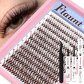 HEYWINK Flaunt Lash Clusters Dark Brown 8-14mm – Lightweight D-Curl DIY Lash Kit