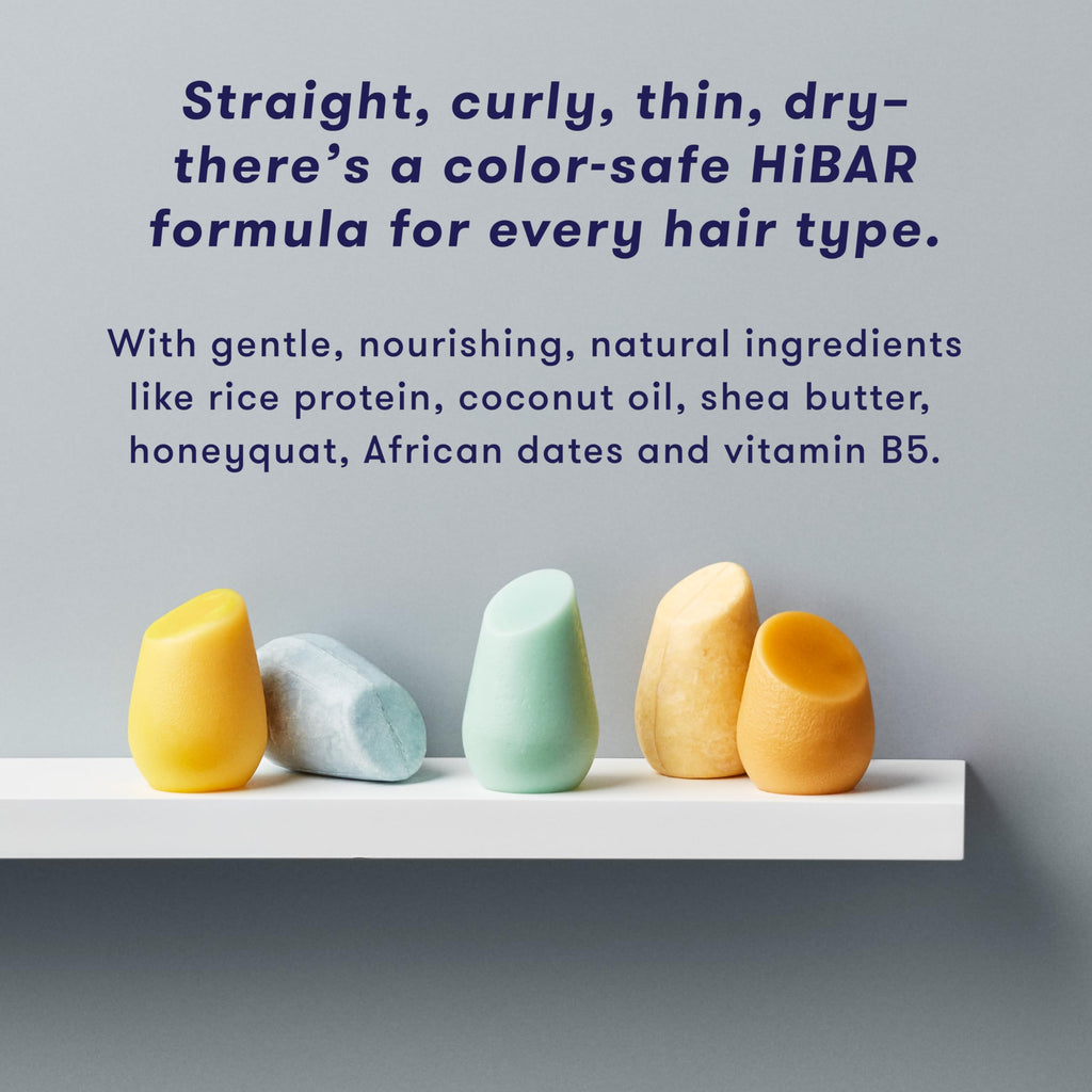 HiBAR Curl Shampoo & Conditioner Set – Solid Bars for Defined, Frizz-Reduced Curly Hair