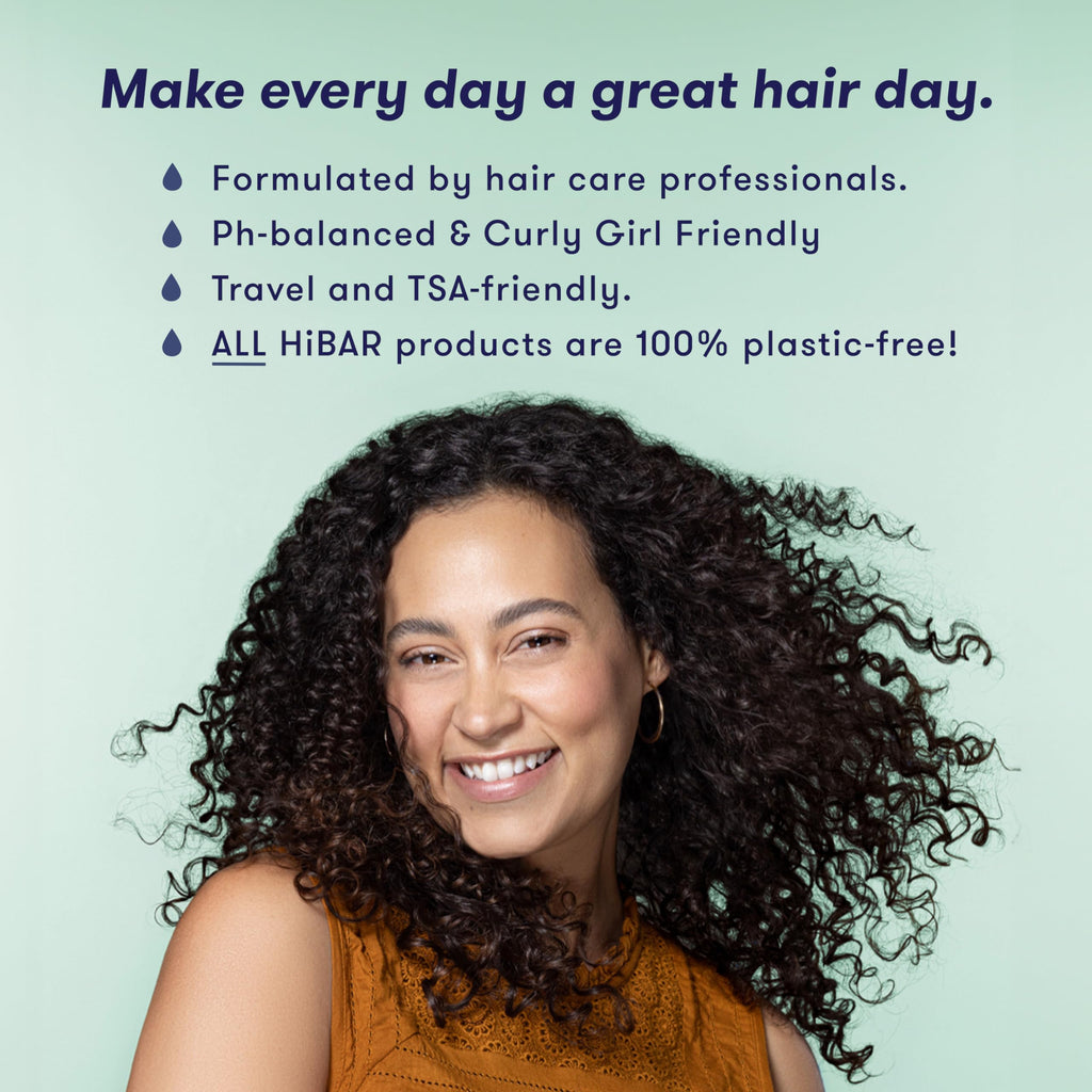 HiBAR Curl Shampoo & Conditioner Set – Solid Bars for Defined, Frizz-Reduced Curly Hair