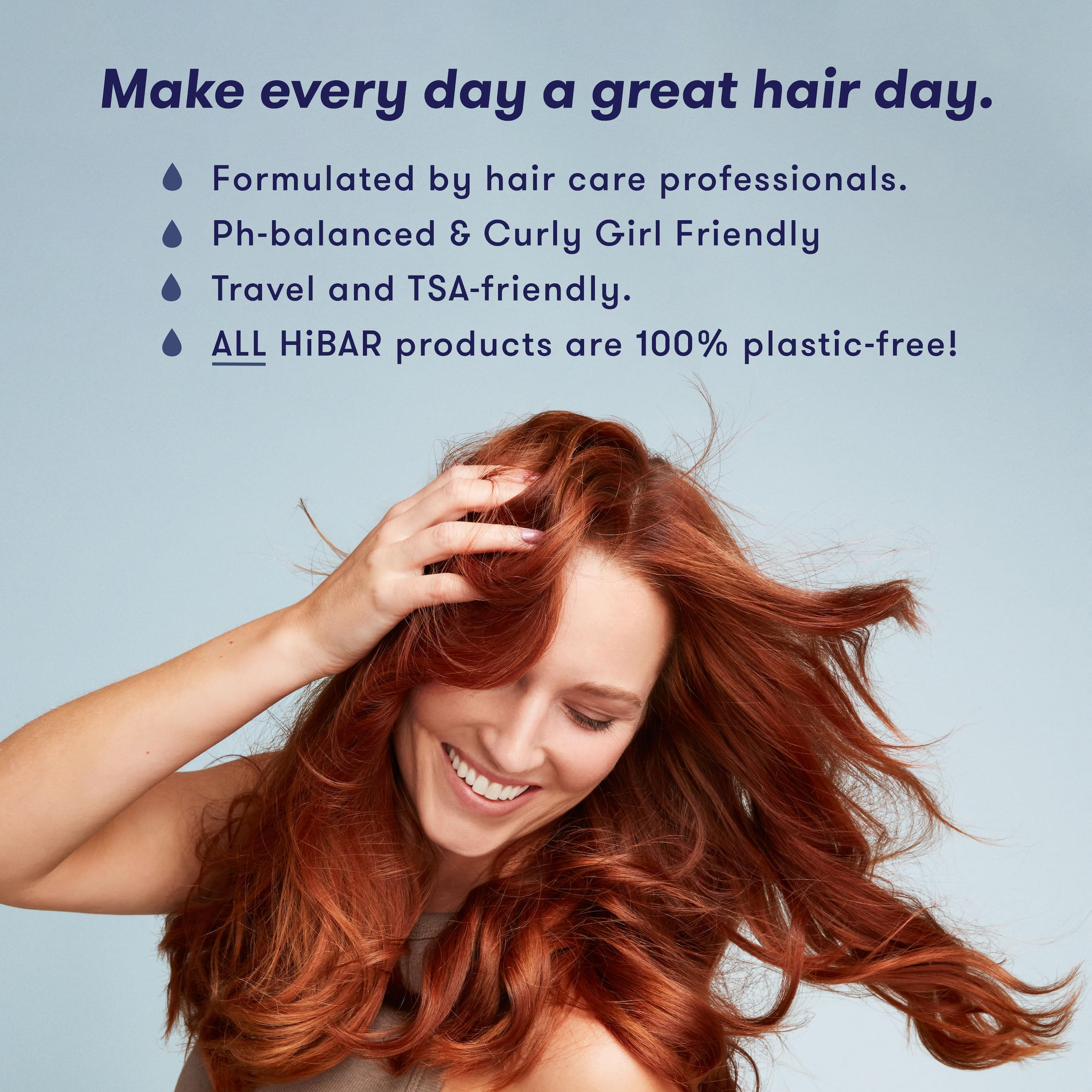 HIBAR Volumize Conditioner Bar – Adds Body & Definition for Fine Hair | Plastic-Free