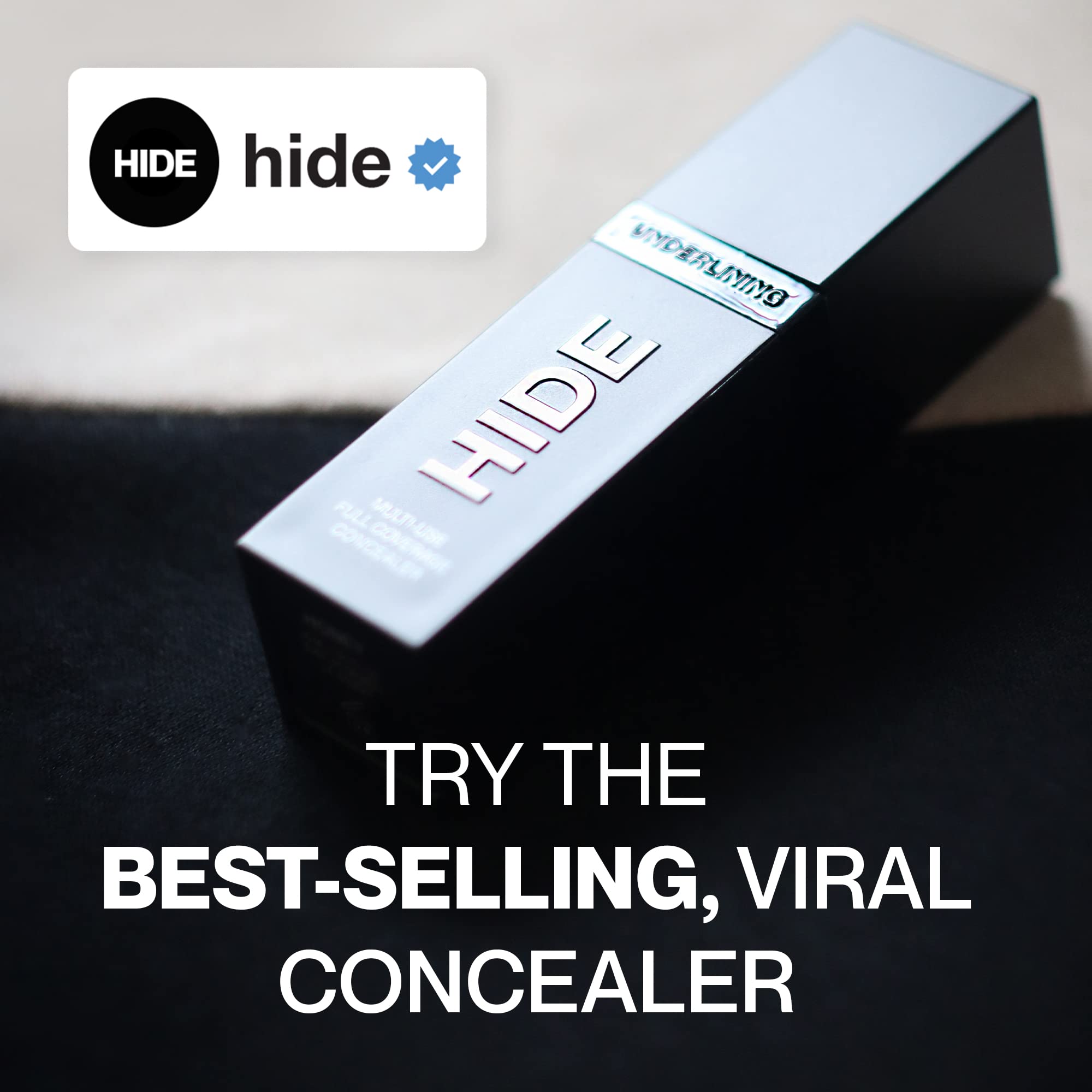 Hide Liquid Concealer – Almond (Medium to Full Coverage) | Oil-Free, All-Day Wear