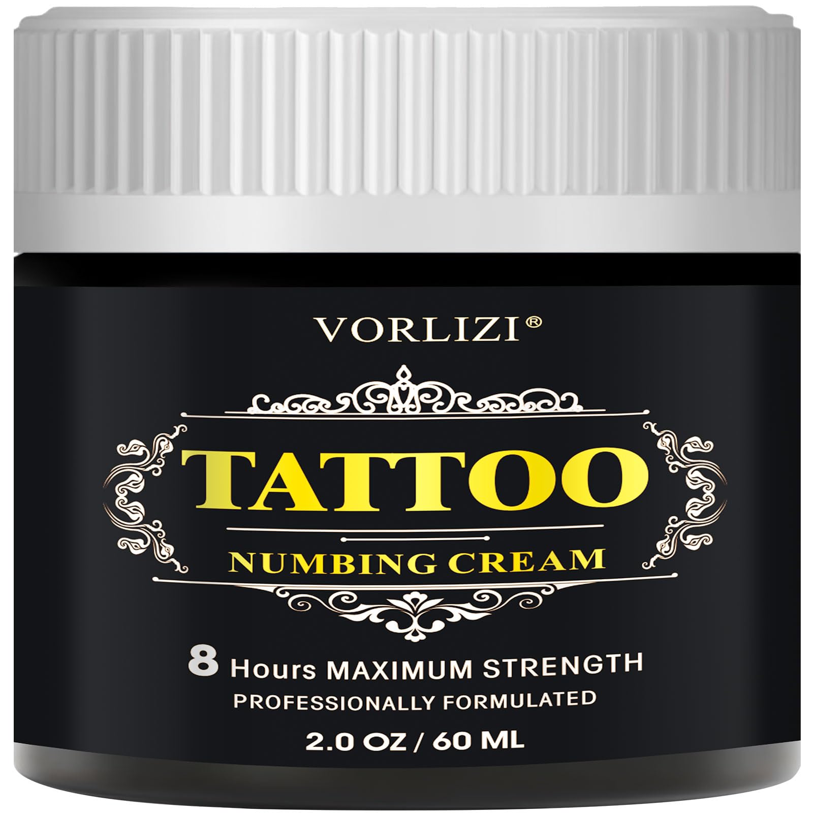 HIEKERS Painless Tattoo Numbing Cream - Extra Strength, 60g (2.0oz)