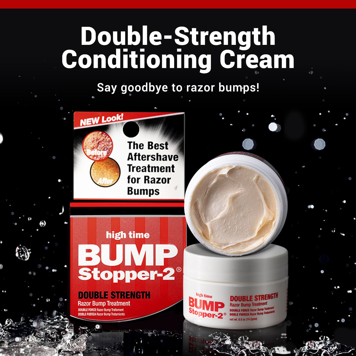 Bump Stopper 2: Double Strength Razor Bump Treatment | High Time Men Aftershave 0.5 oz (9 Pack)
