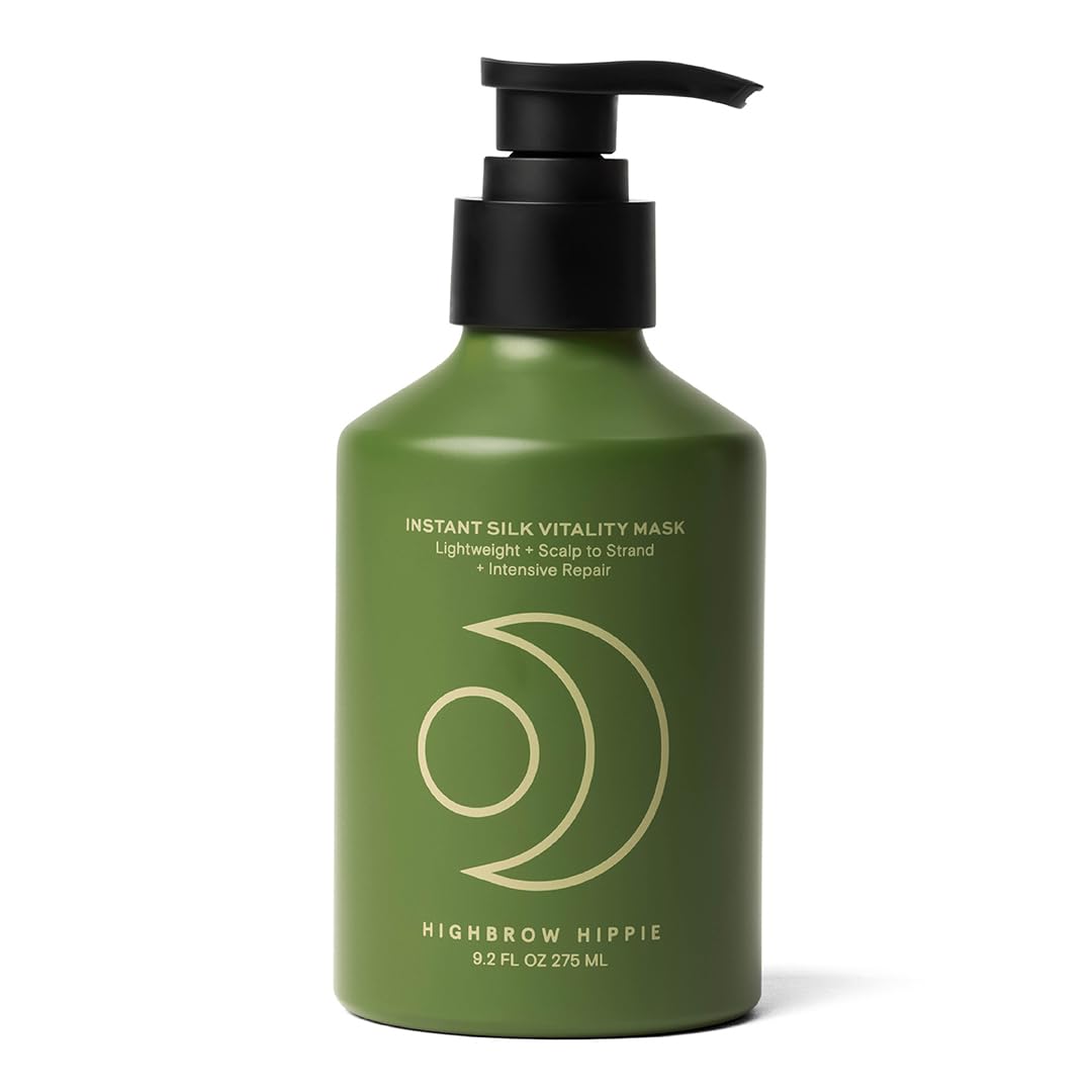 Highbrow Hippie Instant Silk Vitality Mask | Lightweight Hydration & Scalp Balance | 275 mL