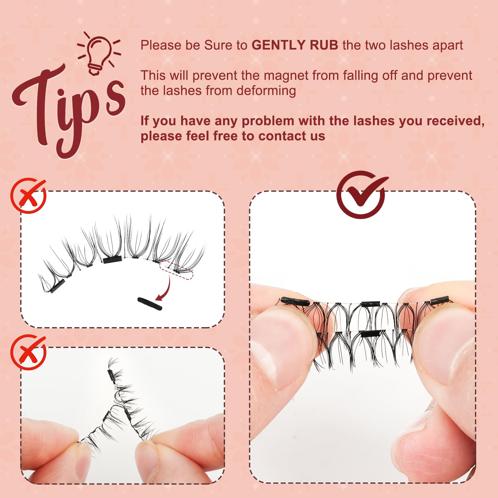 Higu clace Magnetic Eyelashes with Applicator – No Glue Needed, 1 Pair Reusable (XTY-N01)