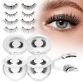 Higu clace Magnetic Eyelashes with Applicator — 4 Pairs, Natural Look