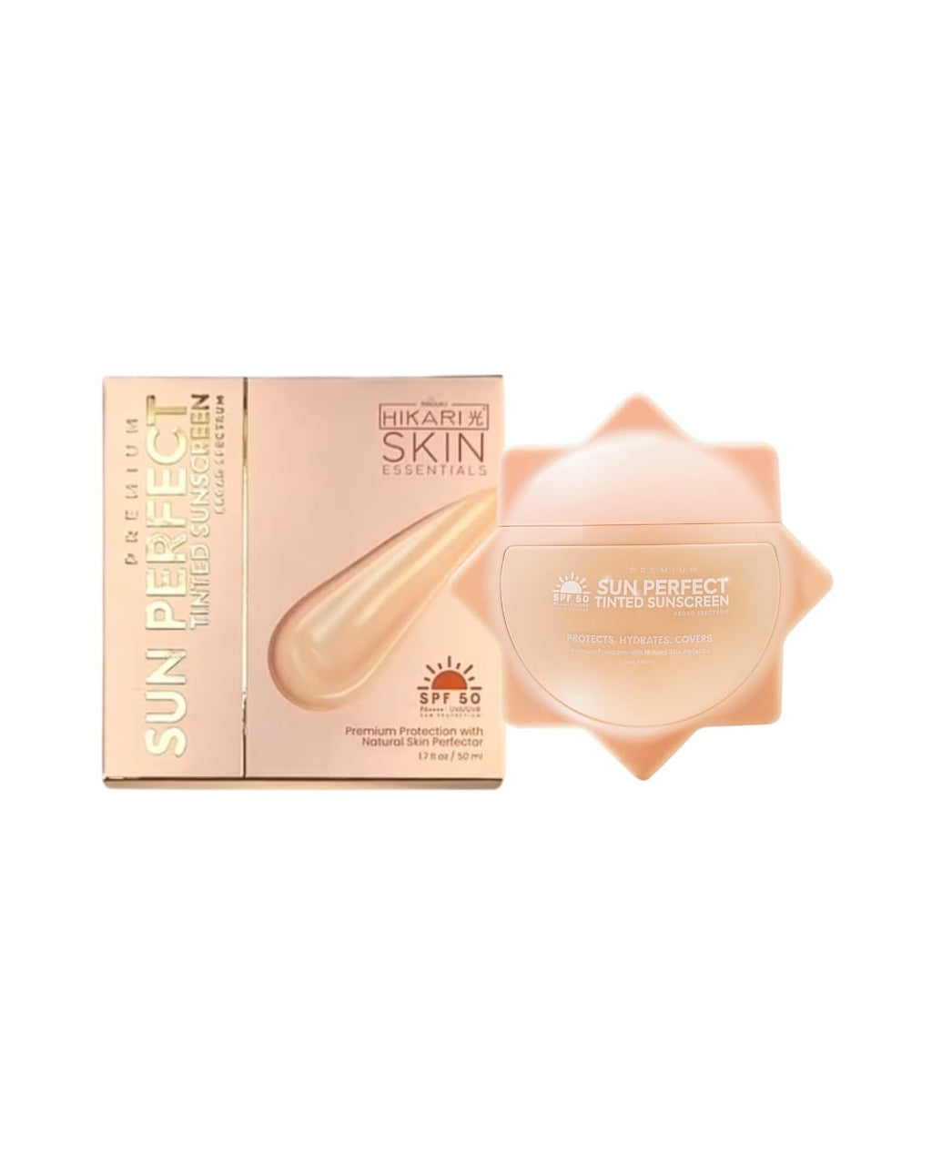Hikari Skin Premium Sun Perfect Tinted Sunscreen SPF 50 – Fragrance-Free Hydration