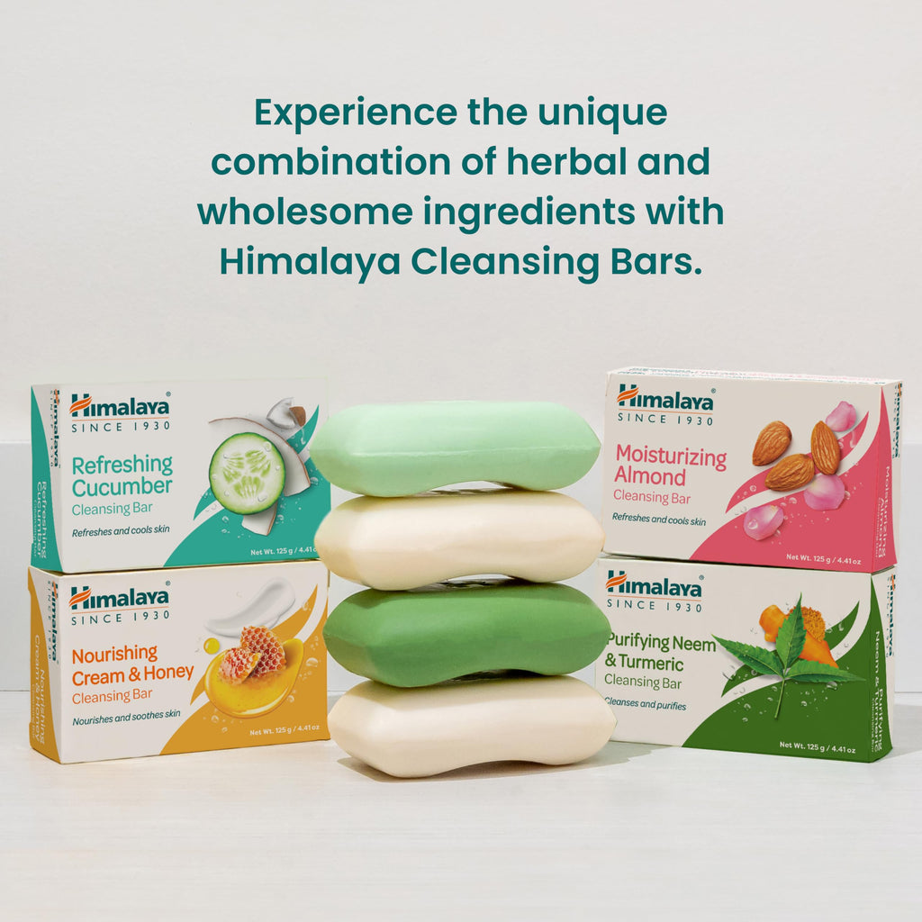 Himalaya Moisturizing Almond Cleansing Bar – 6 Pack