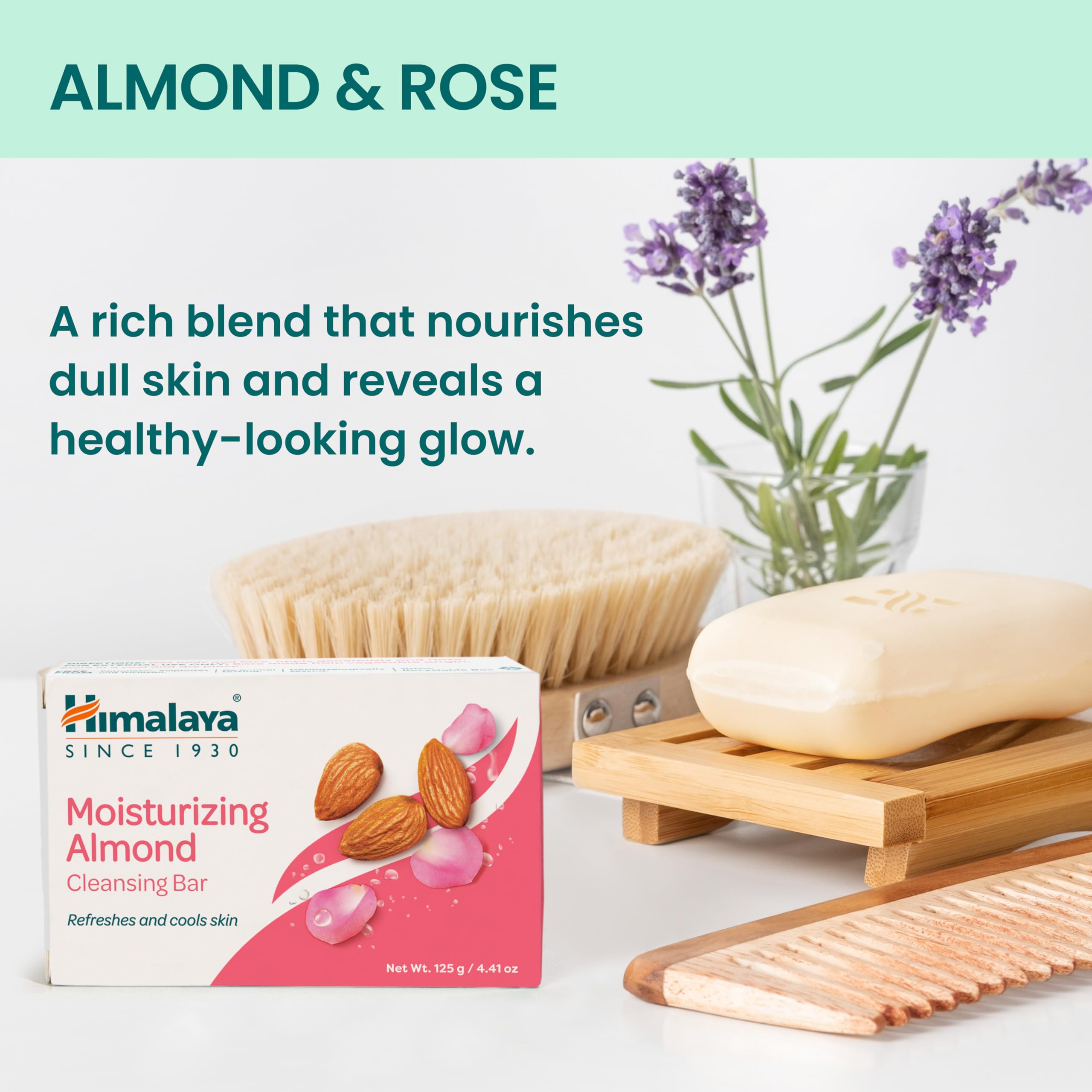 Himalaya Moisturizing Almond Cleansing Bar – 6 Pack