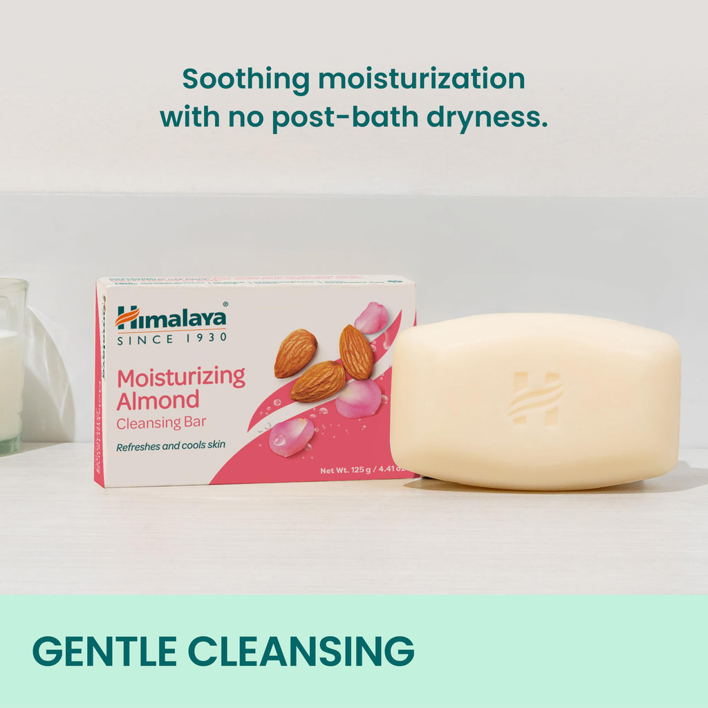 Himalaya Moisturizing Almond Cleansing Bar – 6 Pack